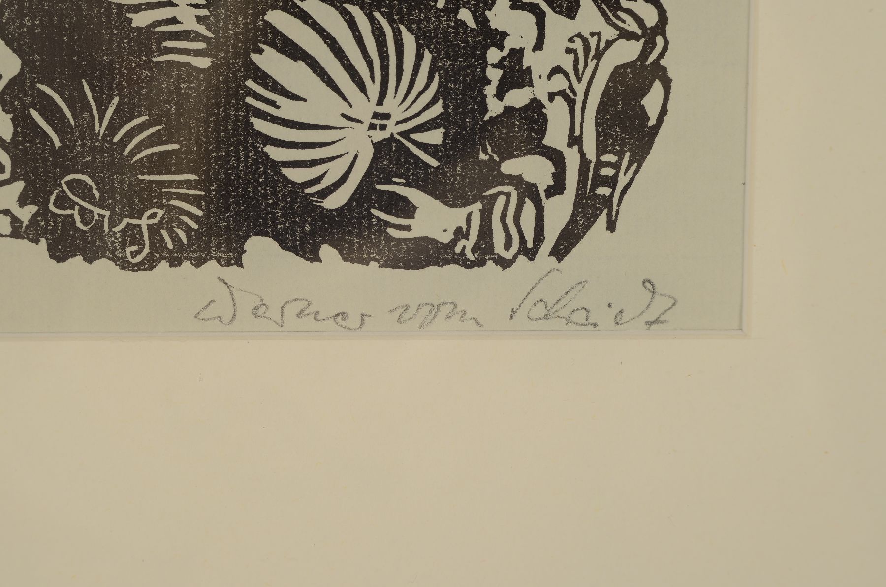 Detail d: Werner vom Scheidt, 1894 Großblittersdorf-1984 Bad Bergzabern, drei Holzschnitte: Eule, Specht und Tauben, alle handsigniert, je ca. 15x11cm, PP, ...