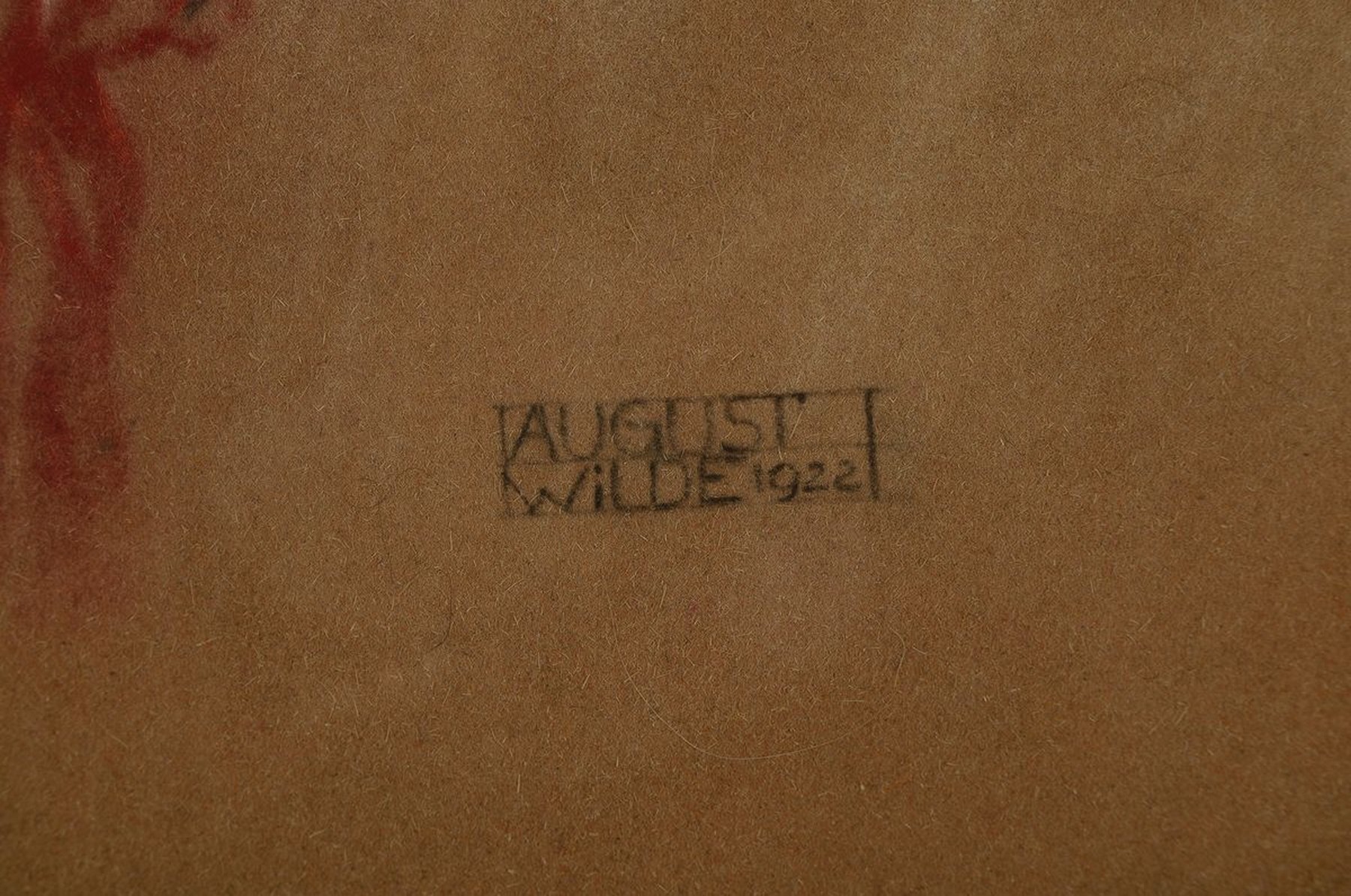 Detail a: August Wilde, 1881 Ludwigshafen-1950 Bad Dürkheim, Studium an der Akademie München bei Herterich und Franz von Stuck, hier: Mädchenporträt, ...