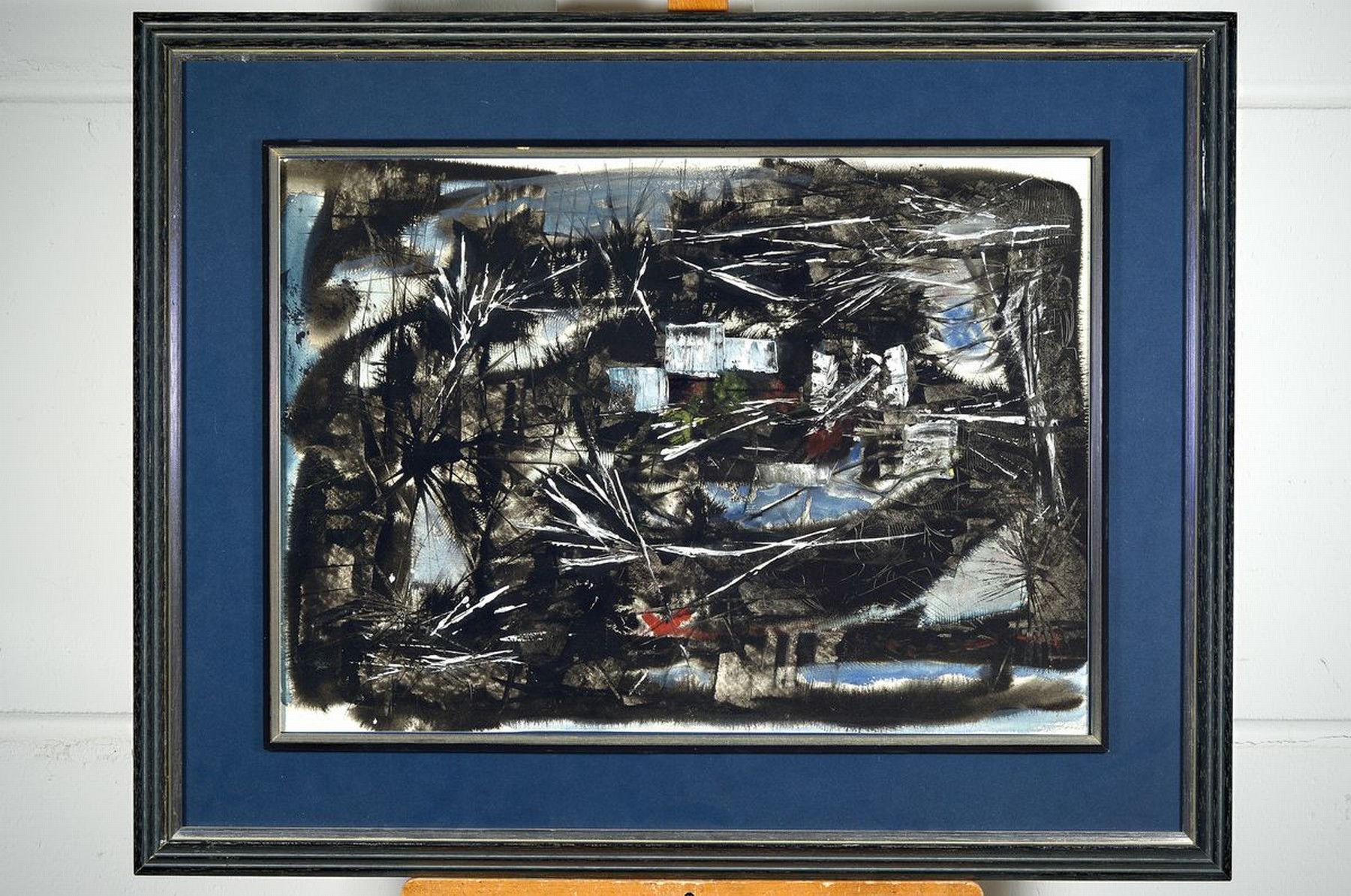 Detail k: Hermann Jürgens, 1914 Heidelberg-1967 Godramstein, Maler, Grafiker und Glasmaler, Studium an den Akademien Karlsruhe und München, hier: Abstrakte ...