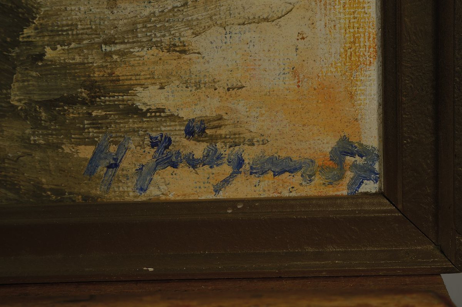 Detail a: Hermann Jürgens, 1914 Heidelberg-1967 Godramstein, Maler, Grafiker und Glasmaler, Studium an den Akademien Karlsruhe und München, hier: Porträt ...