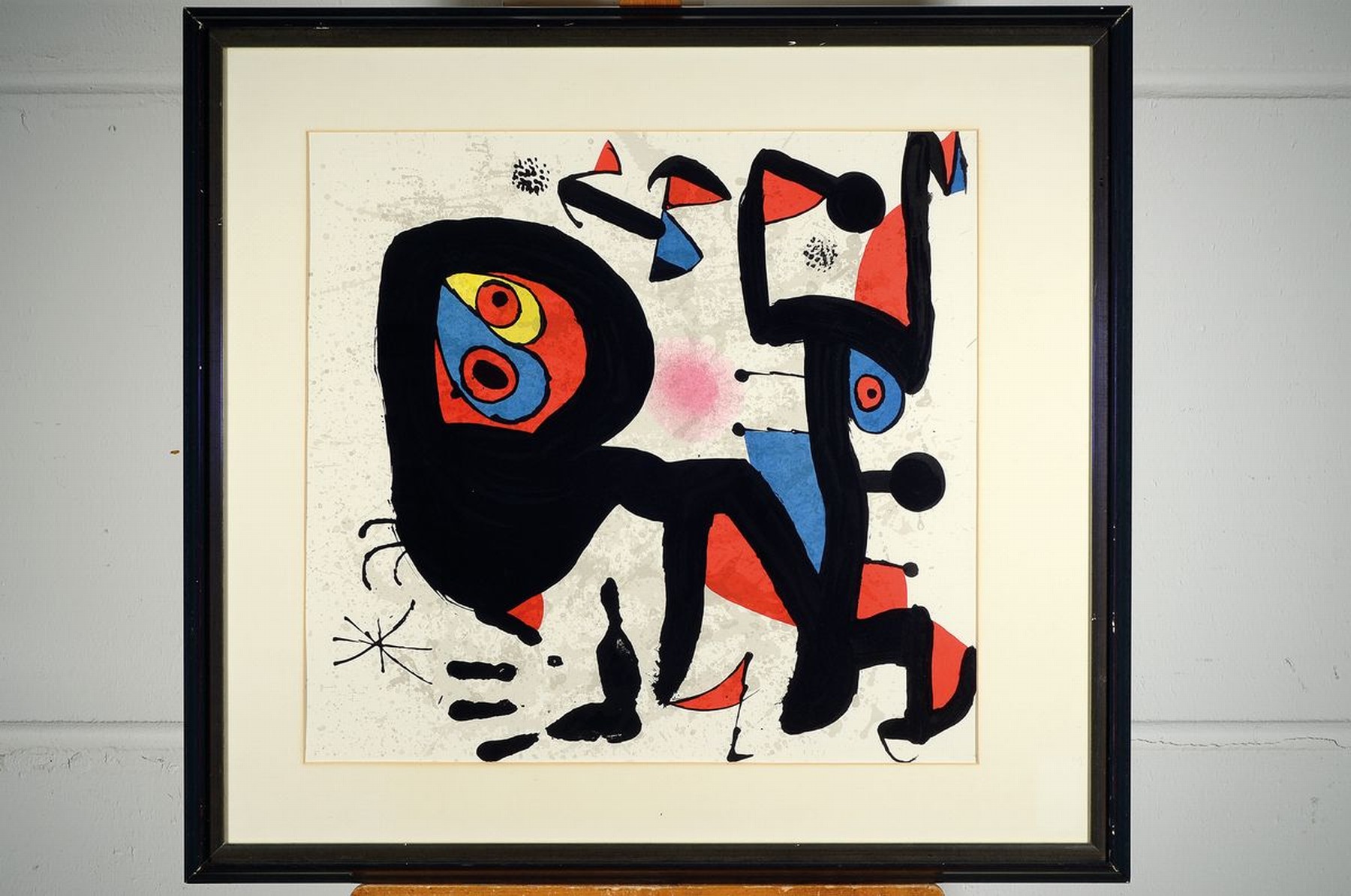 Detail k: Joan Miro, 1893-1983, Droit de l'homme, Farblithographie von 1974, ca. 55x52cm, PP, u.Gl., R. ca. 79x73cm