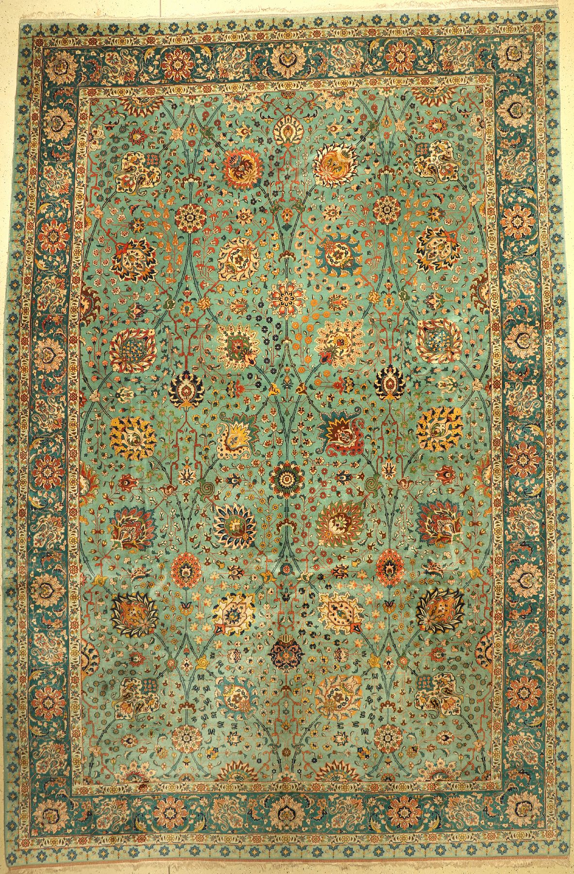 Täbriz, Persien, ca. 50 Jahre, Wolle auf Baumwolle, ca. 508 x 345 cm, EHZ: 2-3