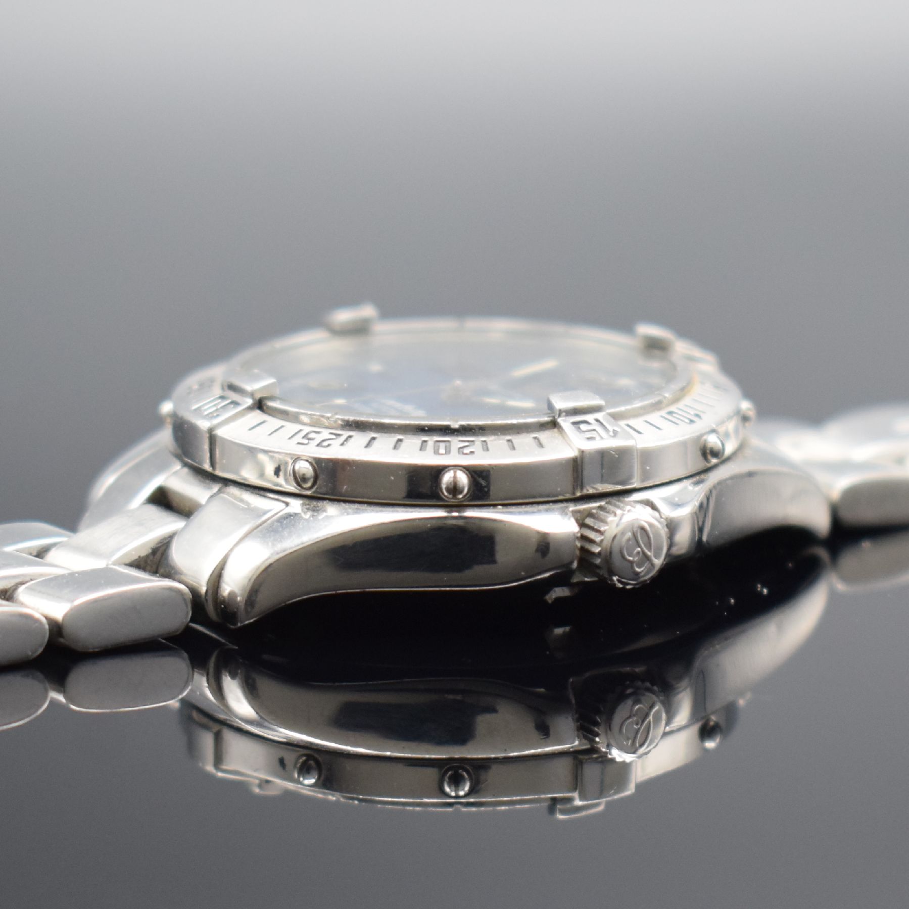 Detail d: BREITLING Colt Ocean Herrenarmbanduhr in Stahl Schweiz verk. lt. beil. Pap. 12/1999, Automatik, Ref. A17050, verschr. Boden & Krone, orig. ...