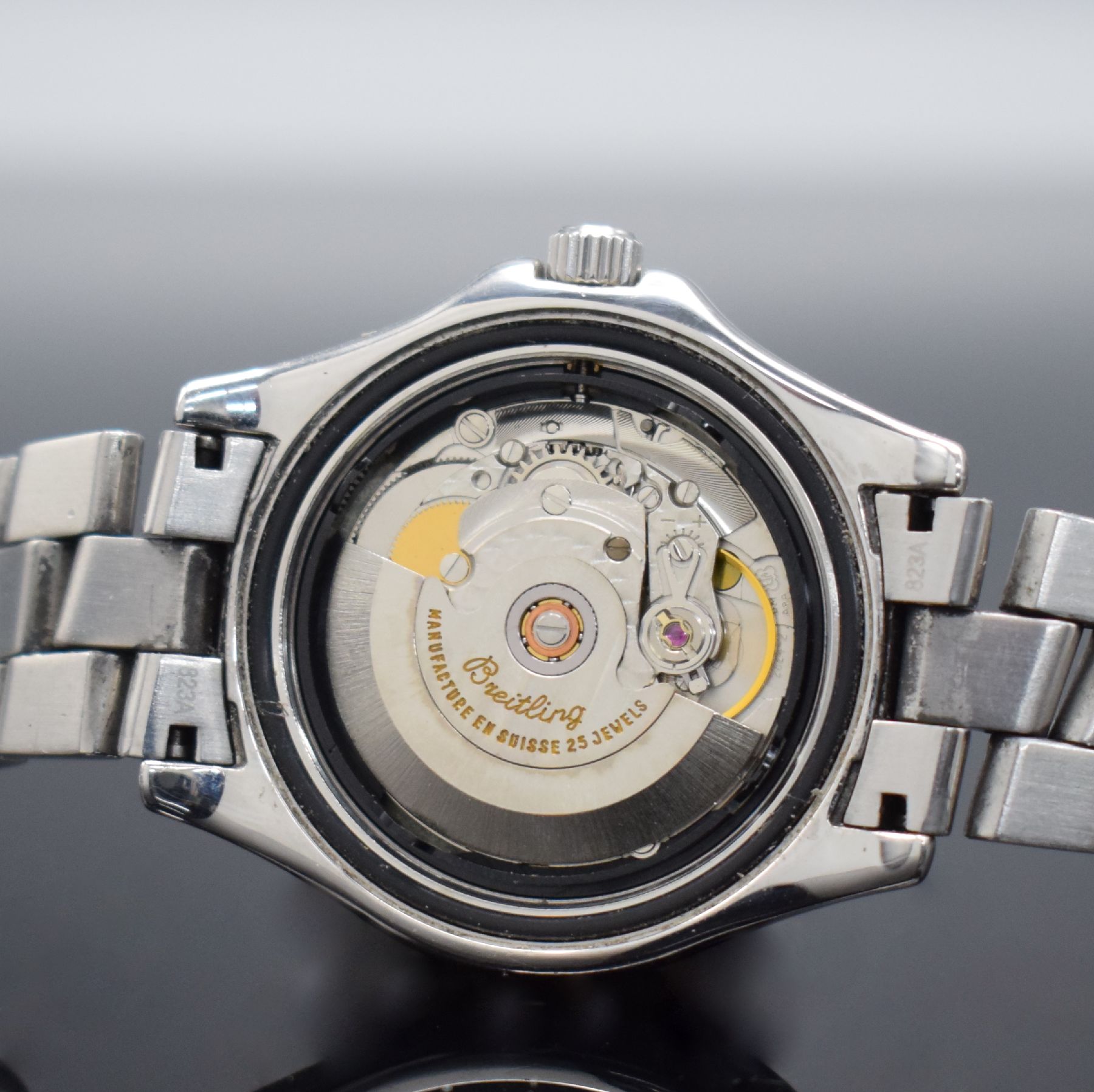 Detail f: BREITLING Colt Ocean Herrenarmbanduhr in Stahl Schweiz verk. lt. beil. Pap. 12/1999, Automatik, Ref. A17050, verschr. Boden & Krone, orig. ...