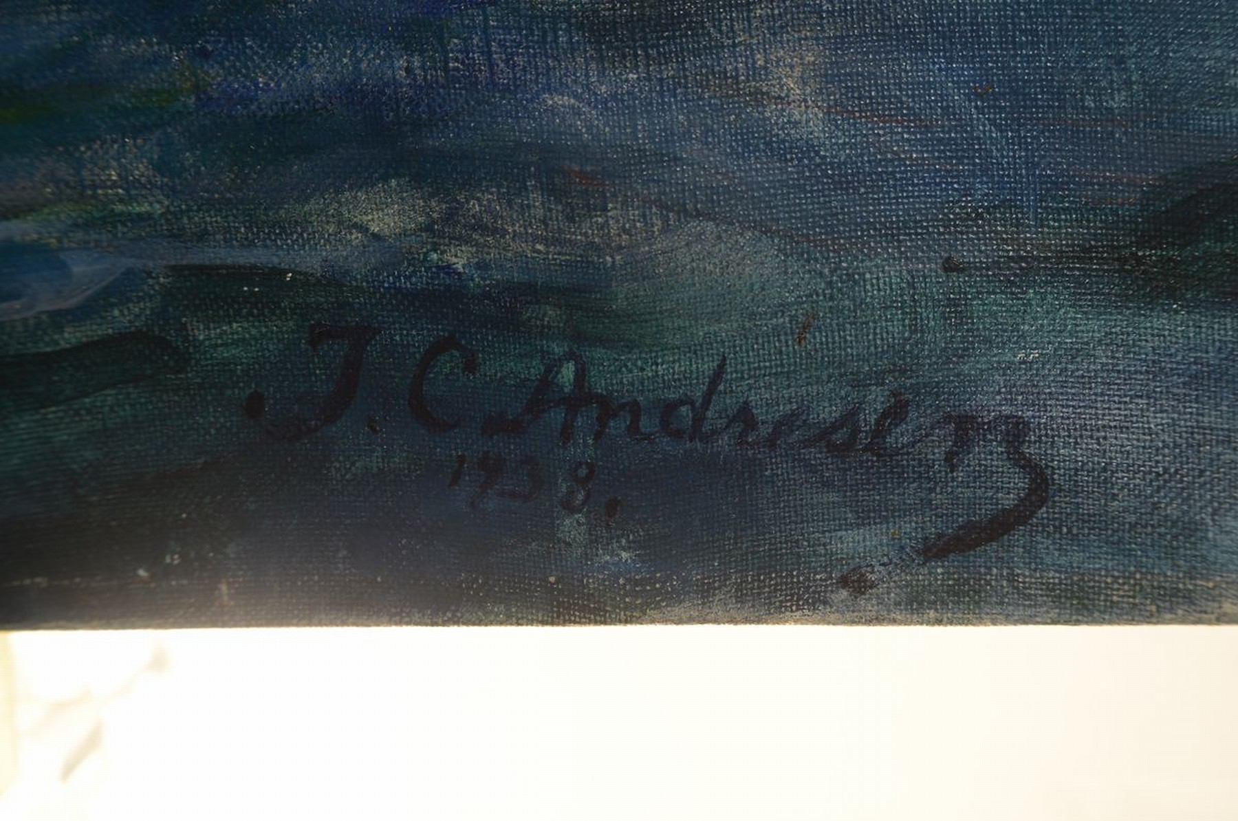 Detail a: Jens Christian Andresen, 1865 Bogense/Schweden - 1949 Göteborg, Studium an der Technischen Schule in Kopenhagen, Schüler des Theatermalers Carl ...