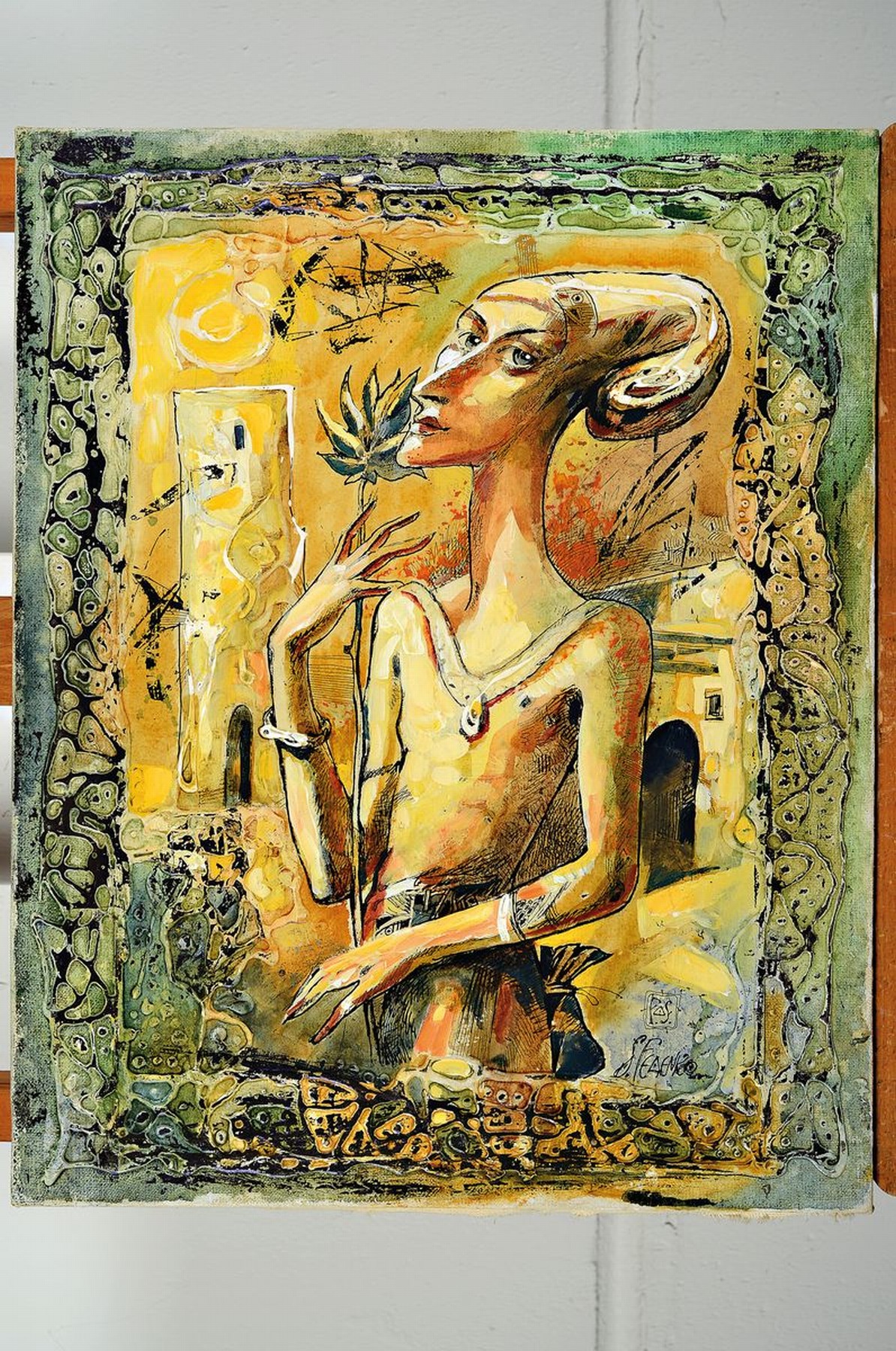 Detail k: Sergej Fedenko, geb. 1962 Dnipro (Ukraine), Studium Kunsthochschule, Mitglied der russischen Künstlerunion, seit 1995 Bühnenbilder im Mariinski ...