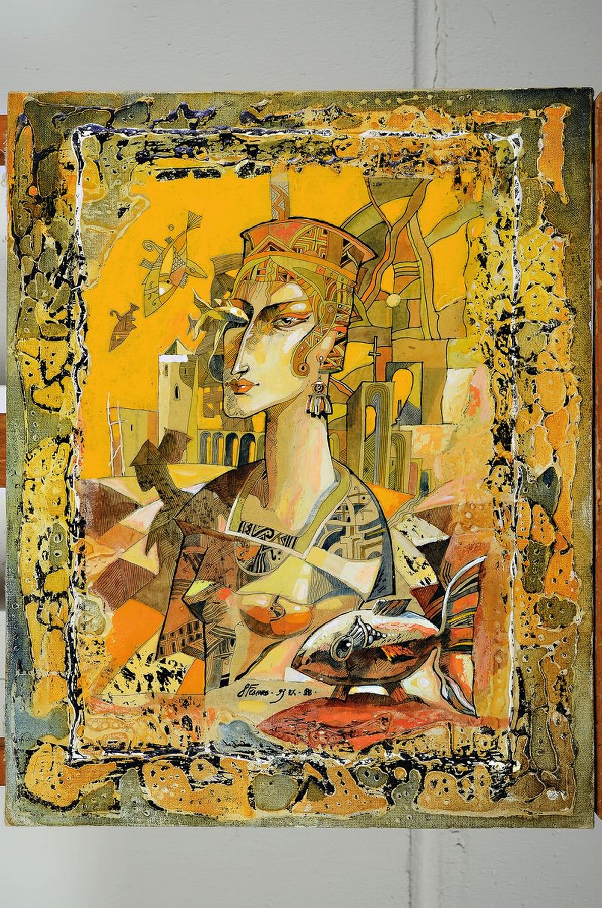 Detail k: Sergej Fedenko, geb. 1962 Dnipro (Ukraine), Studium Kunsthochschule, Mitglied der russischen Künstlerunion, seit 1995 Bühnenbilder im Mariinski ...