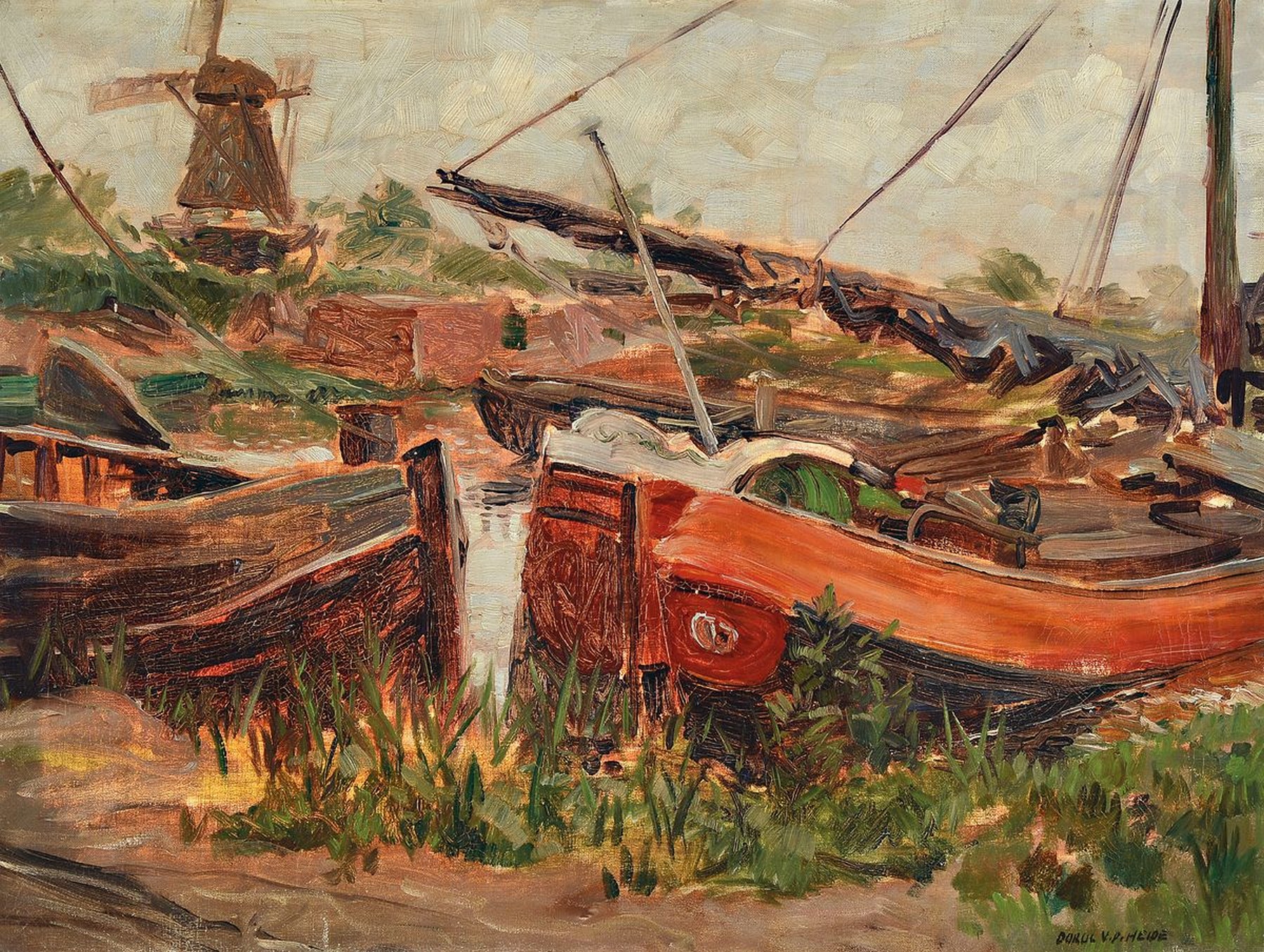 Dorul van der Heide, 1903 München - 1994 Weil bei Landsberg am Lech, Studium an der Akademie München bei Heinrich von Zügel, ab 1946 v.a. als ...