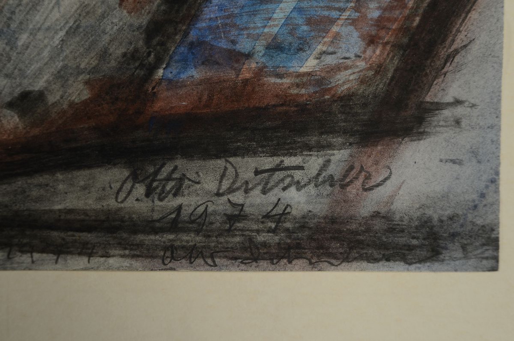 Detail a: Otto Ditscher, 1903 Neuhofen - 1987 ebenda, Studium an der Akademie München bei Schinnereru. Doerner, Mitglied der Pfälzischen Sezession, hier: ...