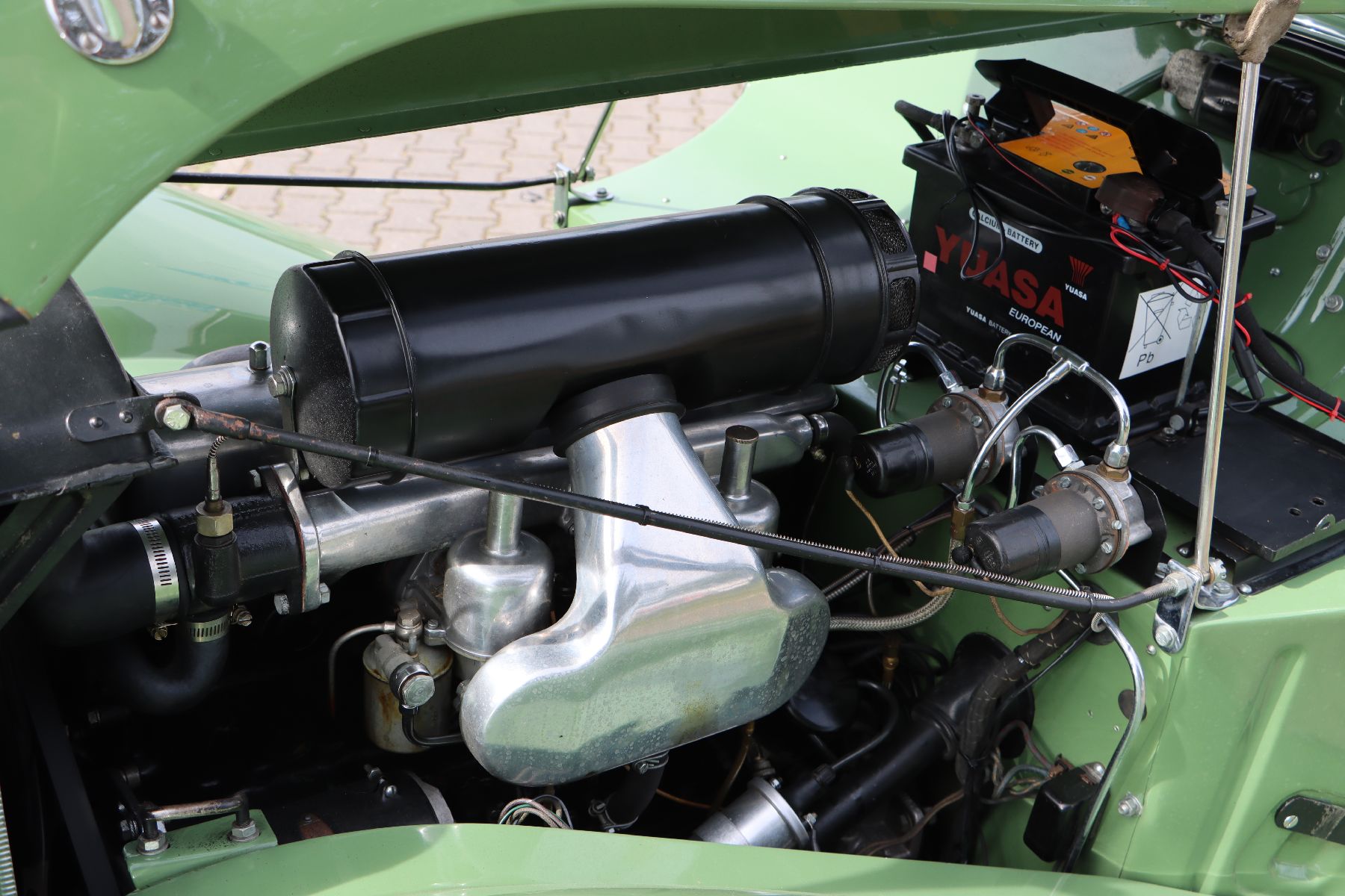 Detail i: Jaguar MK IV 3,5 Liter Cabriolet, Fahrgestellnummer: 637346, EZ 02/1948, Laufleistung ca.3.761 miles abgelesen, 92 kW/125 PS, Schaltgetriebe, ...
