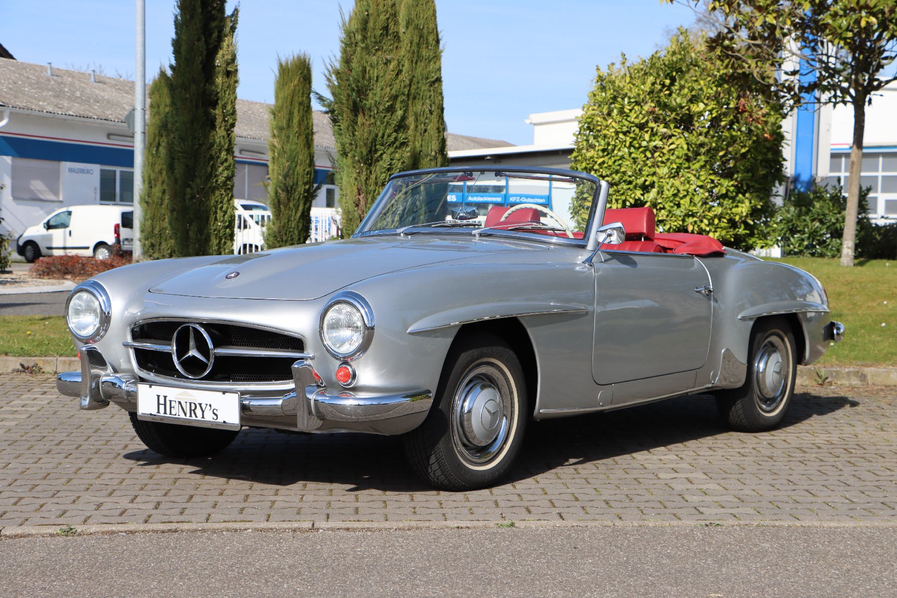 Detail a: Mercedes-Benz 190 SL, Fahrgestellnummer: 8500563, EZ 02/1958, Laufleistung ca. 32.500 km abgelesen, 77 kW/105 PS, Schaltgetriebe, Farbkombination ...