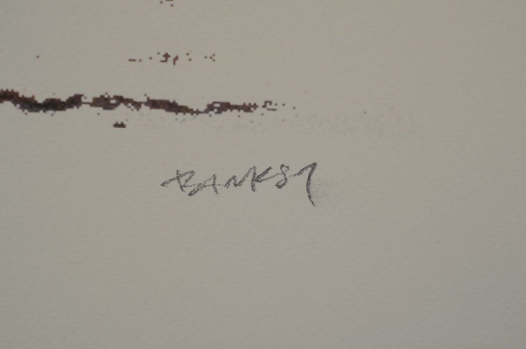 Detail a: Nach Banksy, britischer Street Art-Künstler,Charlie Brown mit Benzinkanister u. Zigarette (2020), Farboffset, Ed. 32/150, Edition Grafikart UK, ...