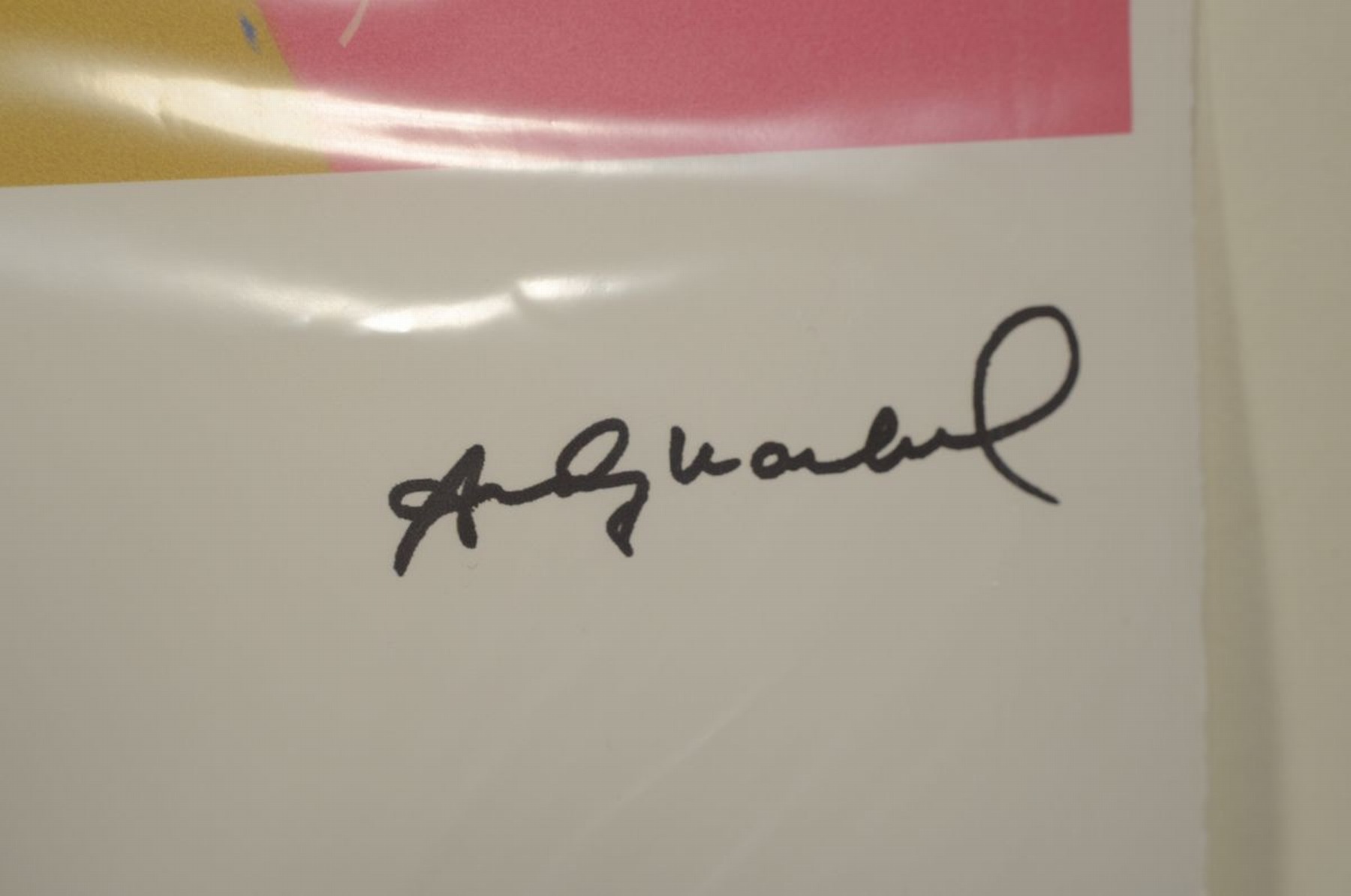 Detail a: Andy Warhol, 1928-1987, "Marylin Monroe", Gicleedruck auf Arches Bütten, Ed. 42/100, im Druck signiert, Edition Georges Israel, verso ...