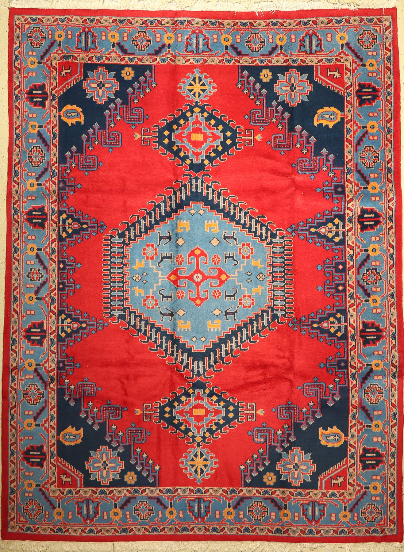 Wiss, Indien, ca. 40 Jahre, Wolle auf Baumwolle, ca. 362 x 270 cm, EHZ: 2