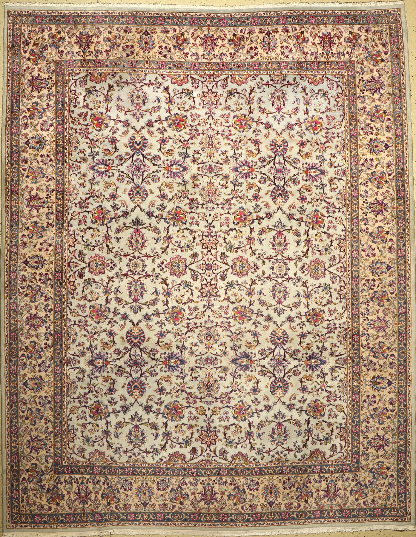 Kerman, Persien, ca. 50 Jahre, Wolle auf Baumwolle, ca. 380 x 303 cm, EHZ: 3