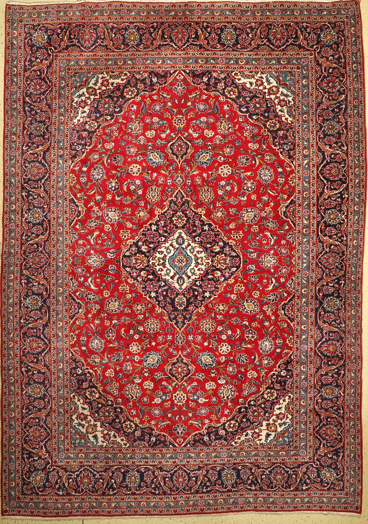 Keschan, Persien, ca. 50 Jahre, Wolle auf Baumwolle, ca. 350 x 245 cm, EHZ: 2
