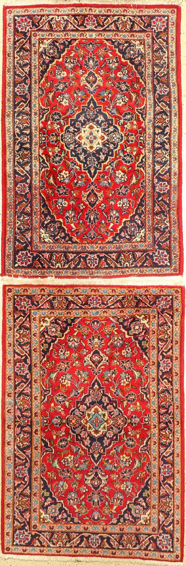 1 Paar Keschan, Persien, ca. 50 Jahre, Wolle auf Baumwolle, ca. 155 x 100 cm, EHZ: 2