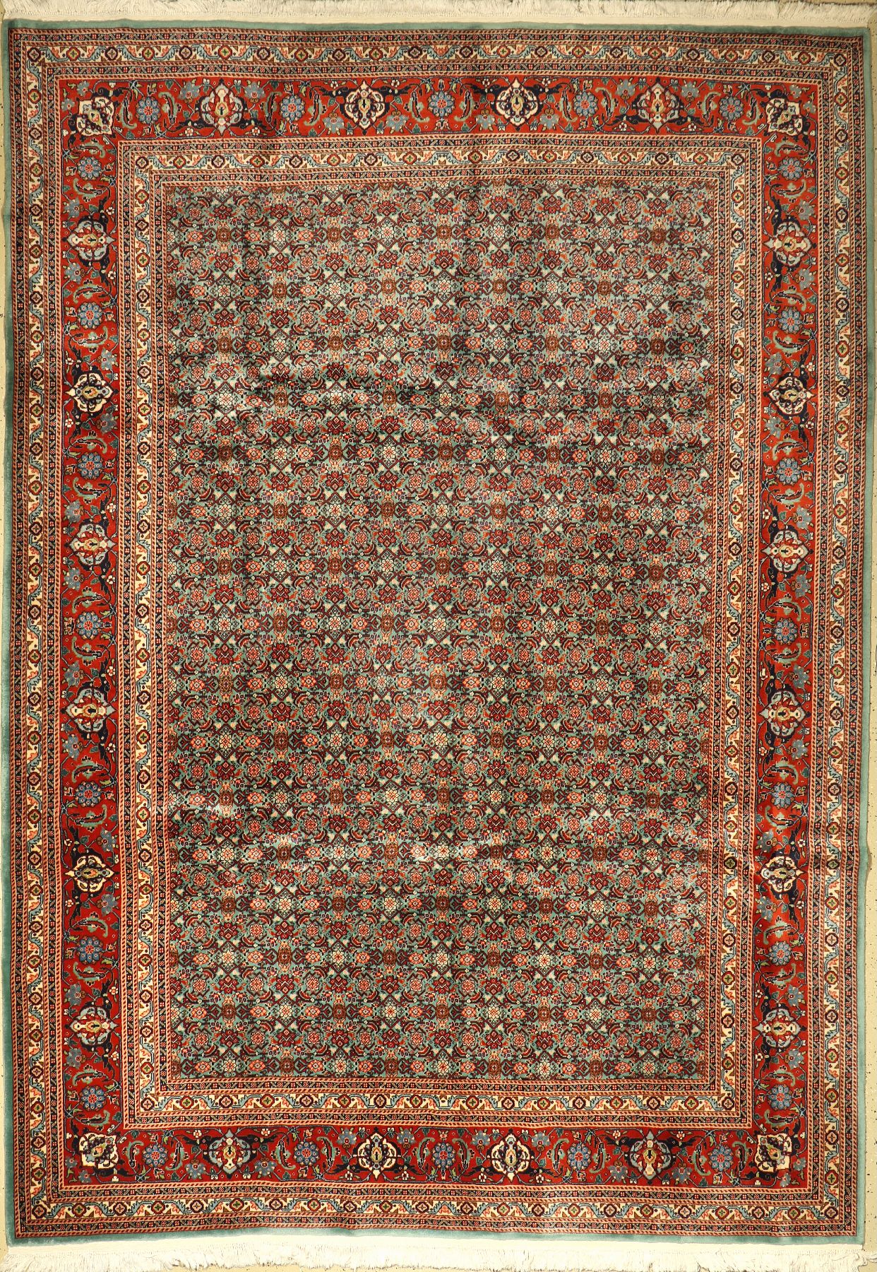 Mud, Indien, ca. 40 Jahre, Wolle auf Baumwolle, ca. 350 x 250 cm, EHZ: 2