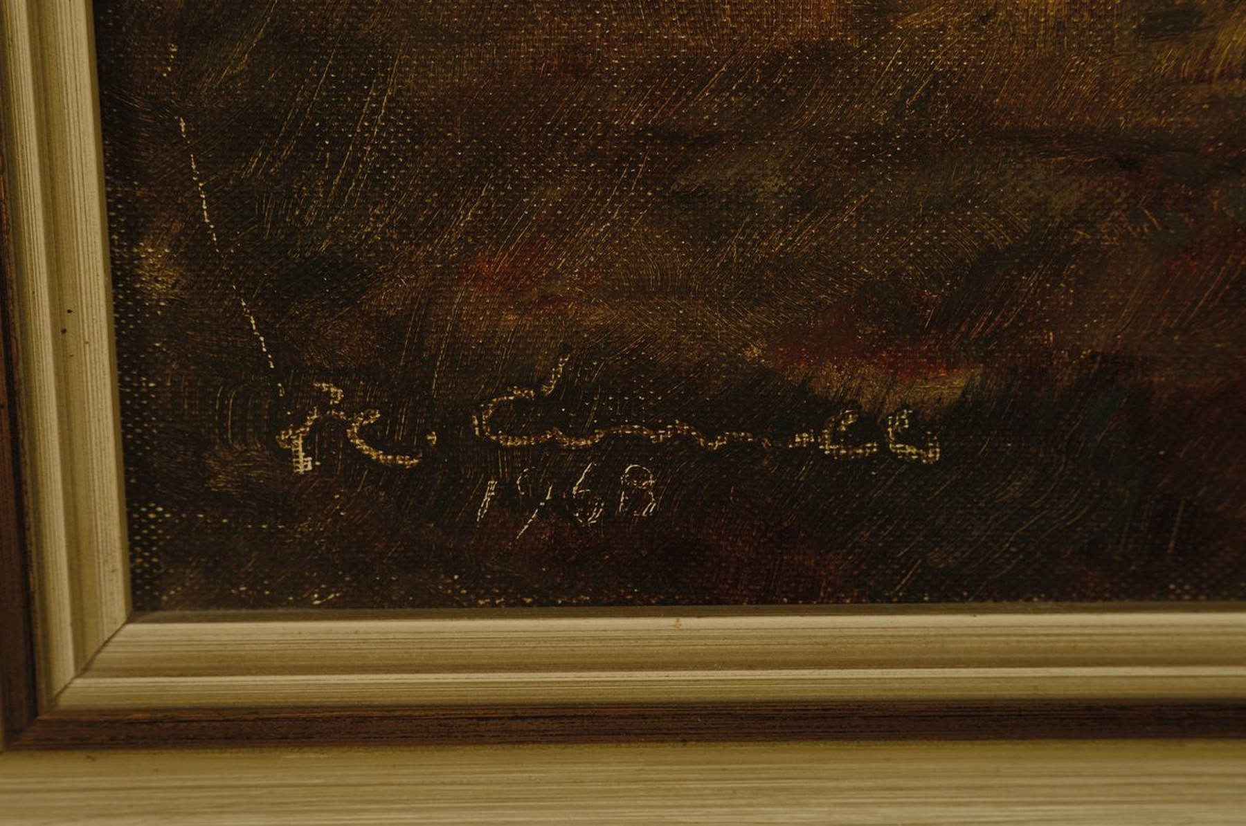 Detail a: Hermann Correll, 1905-1976 Neustadt an der Weinstraße, Am Rand vom Ordenswald, so rückseitig betitelt, Öl/Lwd, links unten signiert und dat. 1958, ...
