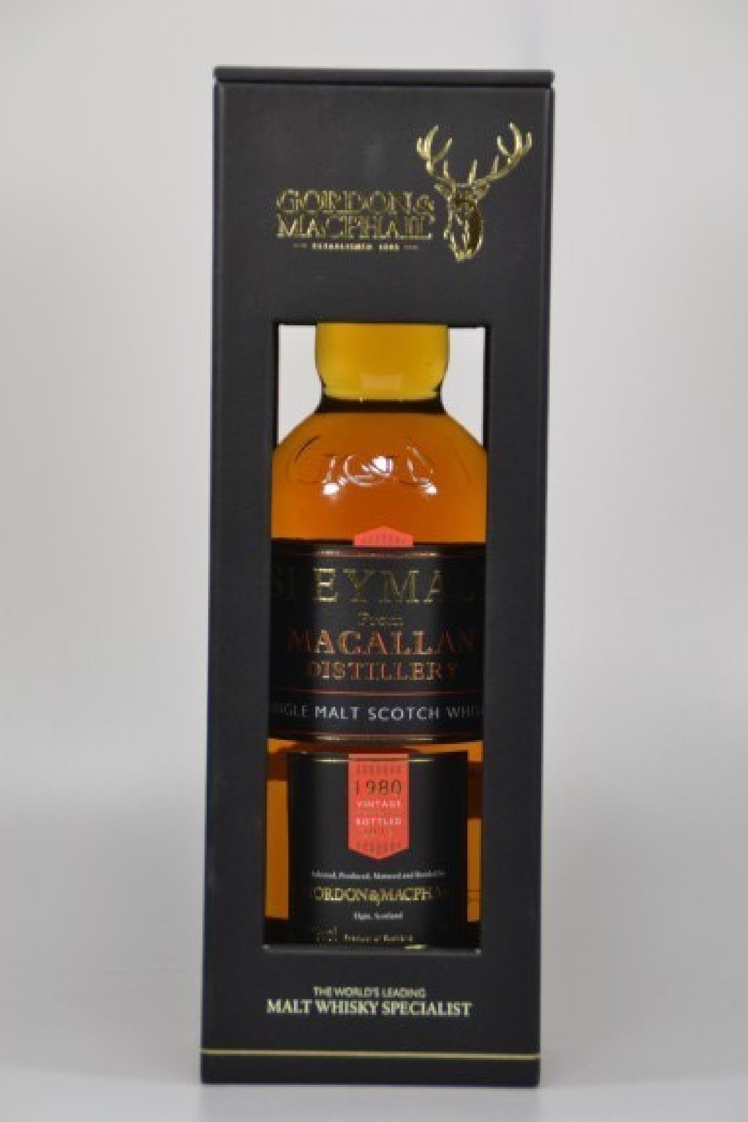 1 Flasche Gordon & Macphail Speymalt from Macallan Distillery, Single Malt Scotch Whisky, distilled 1980, bottled 2013, 43%Vol., 70cl,orig. verkorkt ...