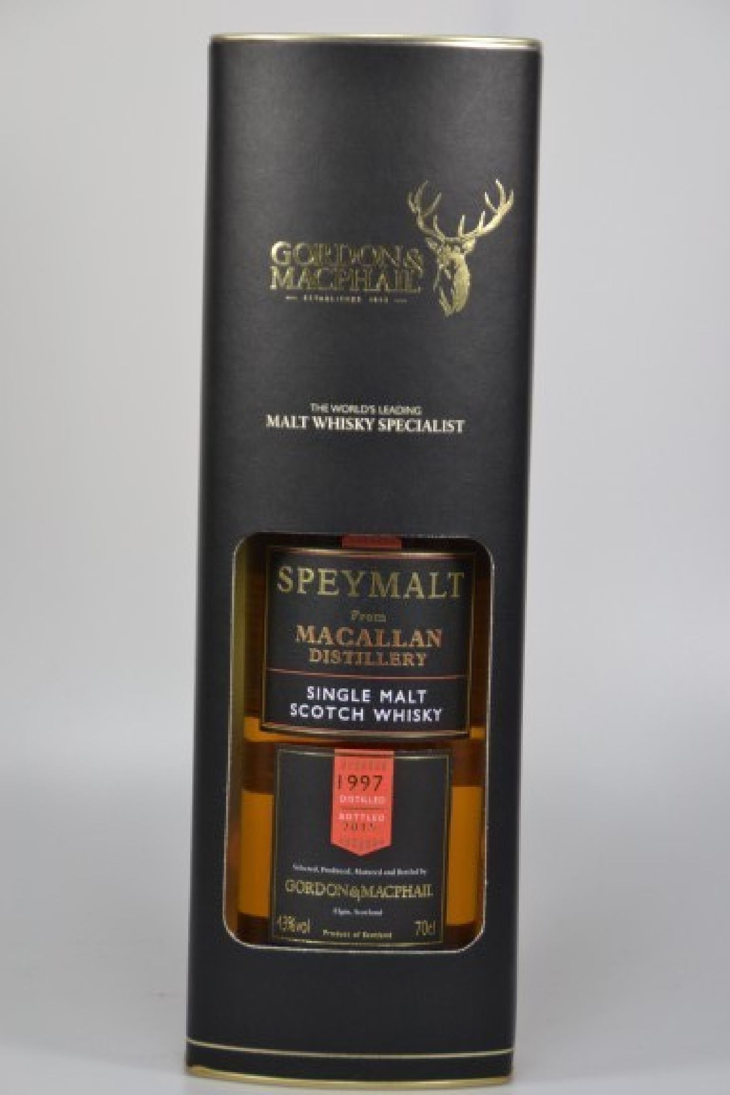 1 Flasche Gordon & Macphail Speymalt from Macallan Distillery, Single Malt Scotch Whisky, distilled 1997, bottled 2015, 43%Vol., 70cl,orig. verkorkt ...