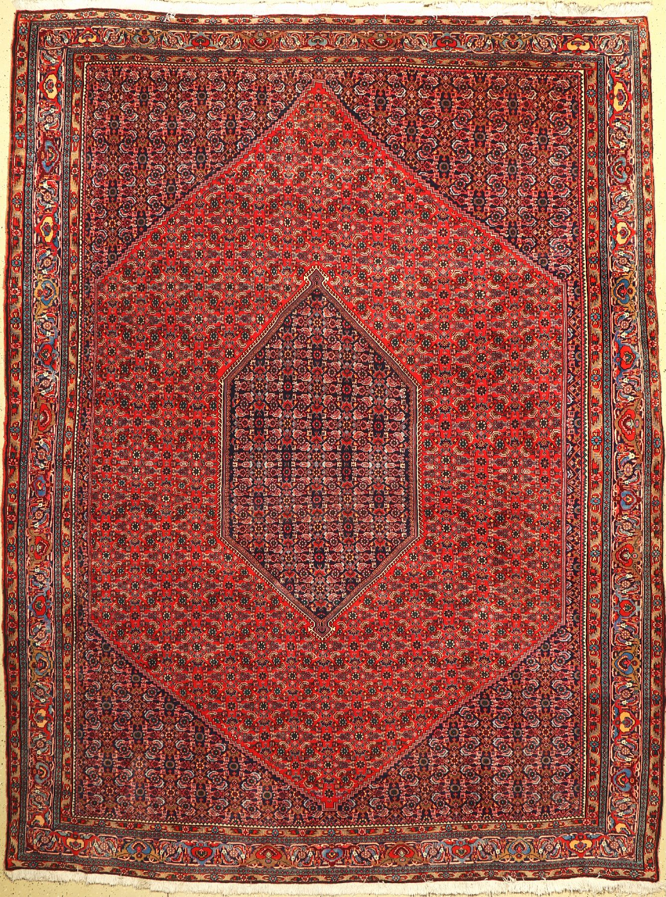 Bidjar Kork alt, Persien, um 1960, Korkwolle, ca. 358 x 268 cm, EHZ: 2