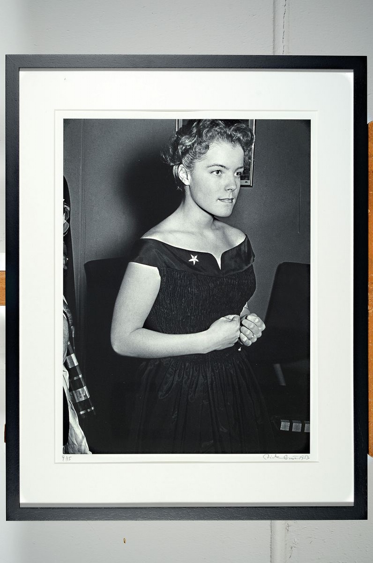 Detail k: Dieter Blum, geb. 1936, Fotografie (Pigmentdruck auf Karton) Porträt der Romy Schneider im Scala Filmtheater zur Premiere ""Wenn der ...