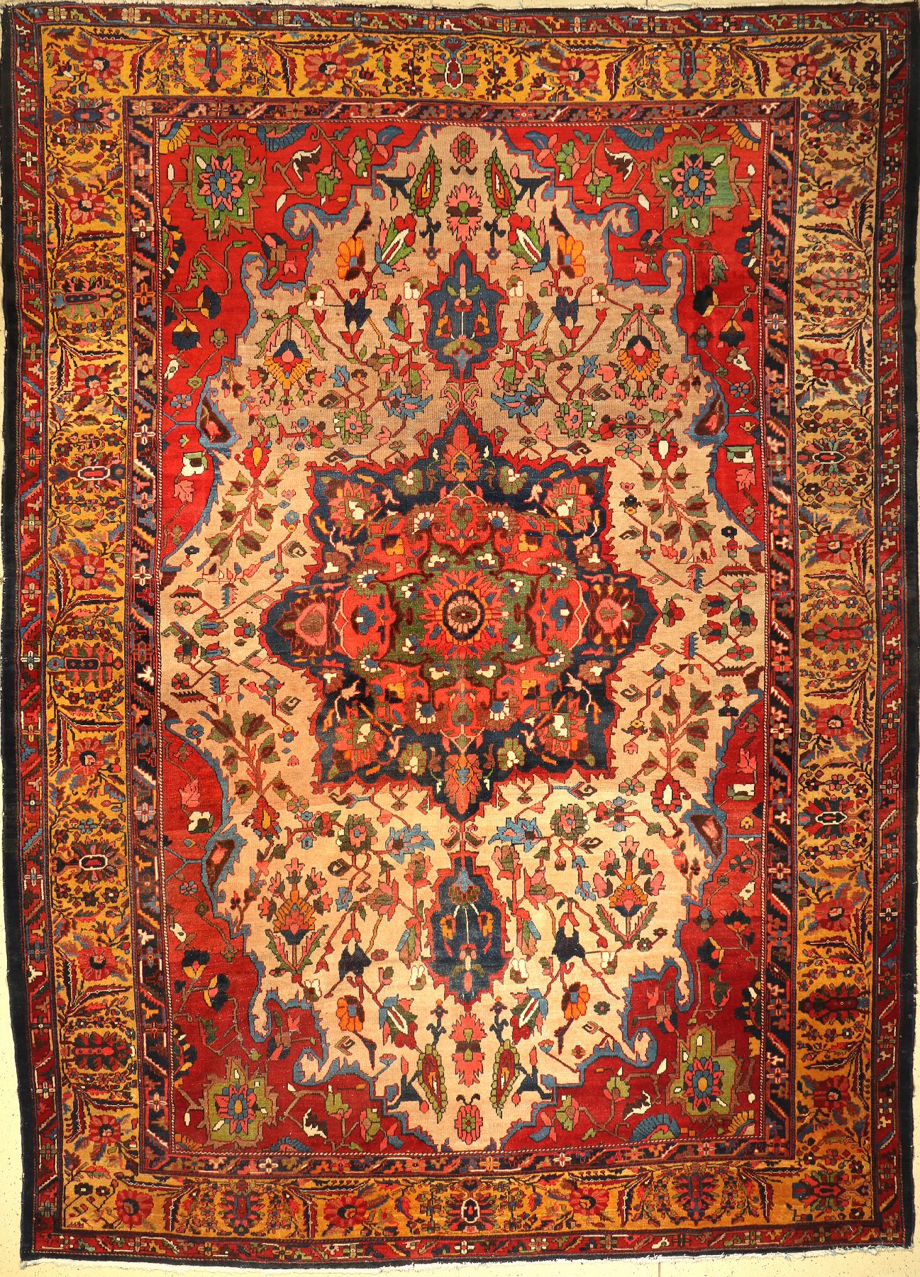Antiker Bachtiar, Persien, um 1910, Wolle auf Baumwolle, ca. 470 x 340 cm, EHZ: 4