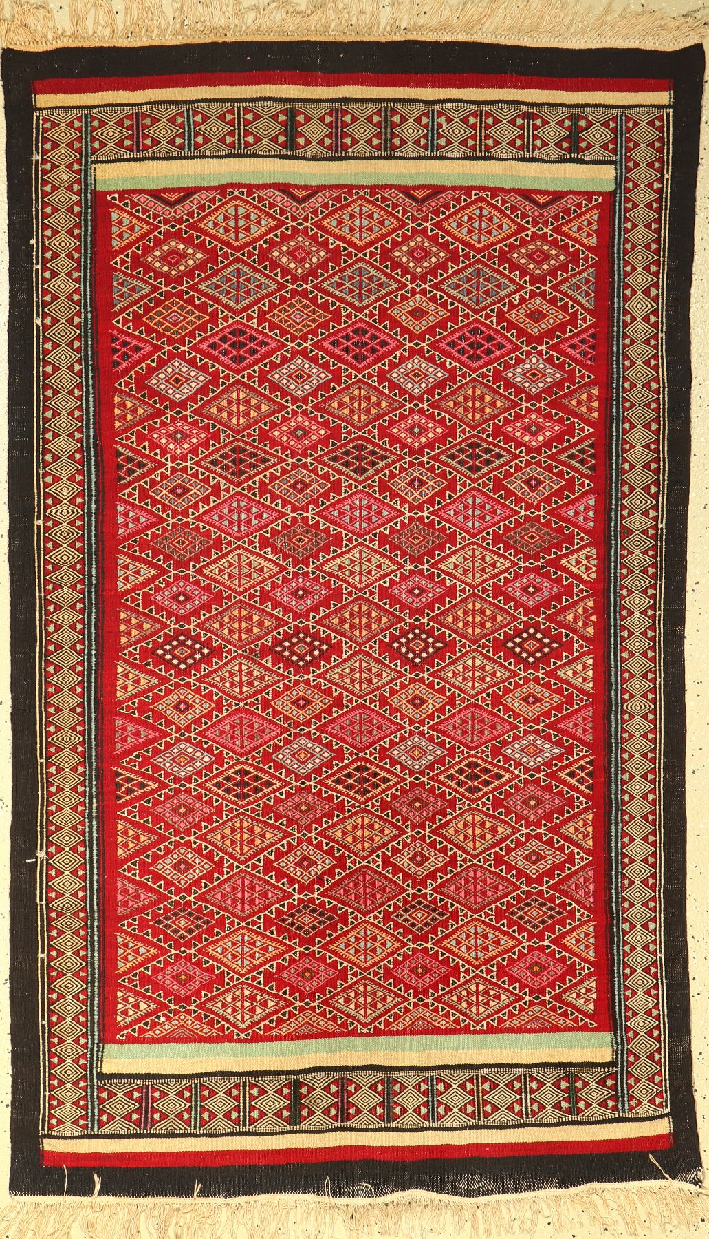 Sumakh, Marokko, ca. 50 Jahre, Wolle auf Baumwolle, ca. 175 x 103 cm, EHZ: 2