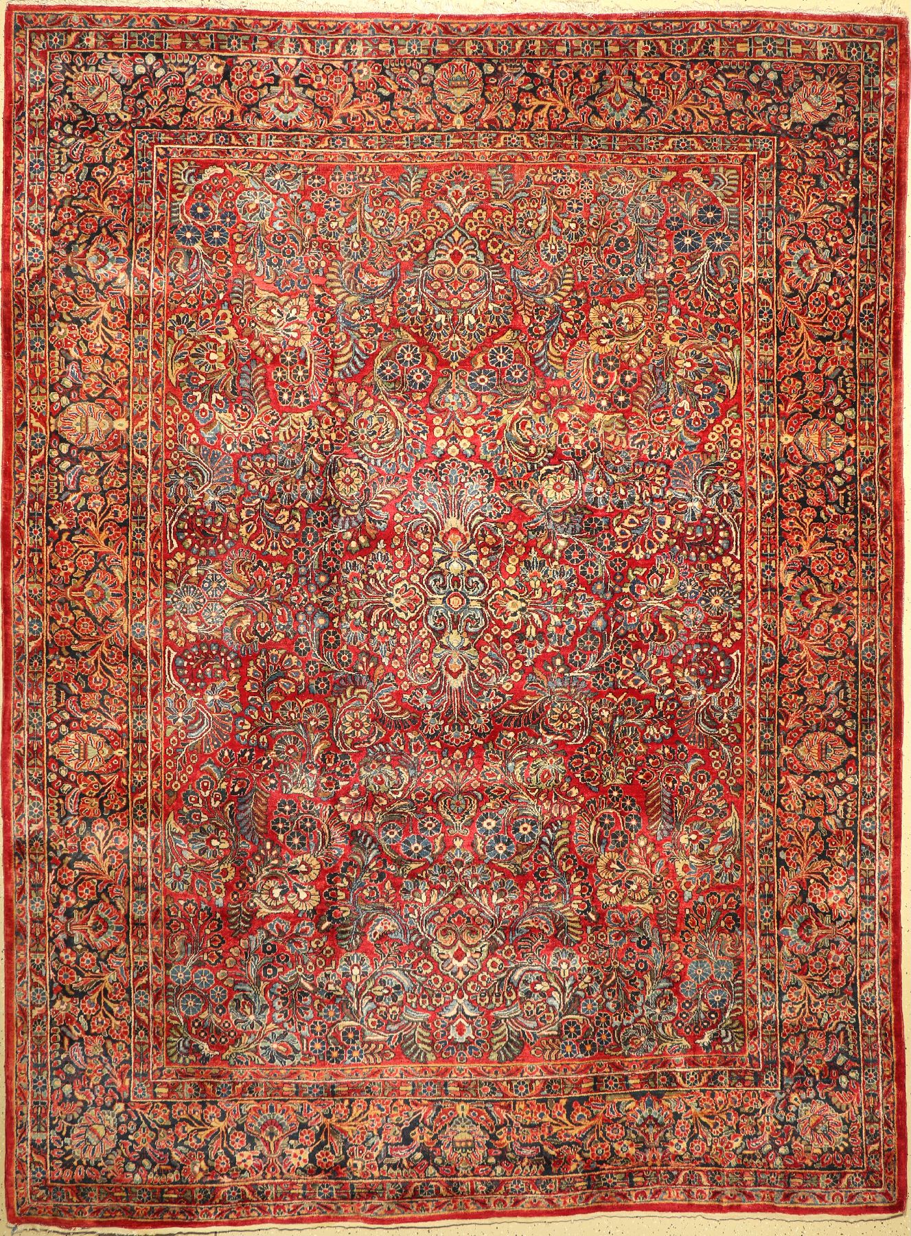 Us Re-Import Sarogh, Persien, um 1950, Wolle auf Baumwolle, ca. 360 x 266 cm, EHZ: 2-3