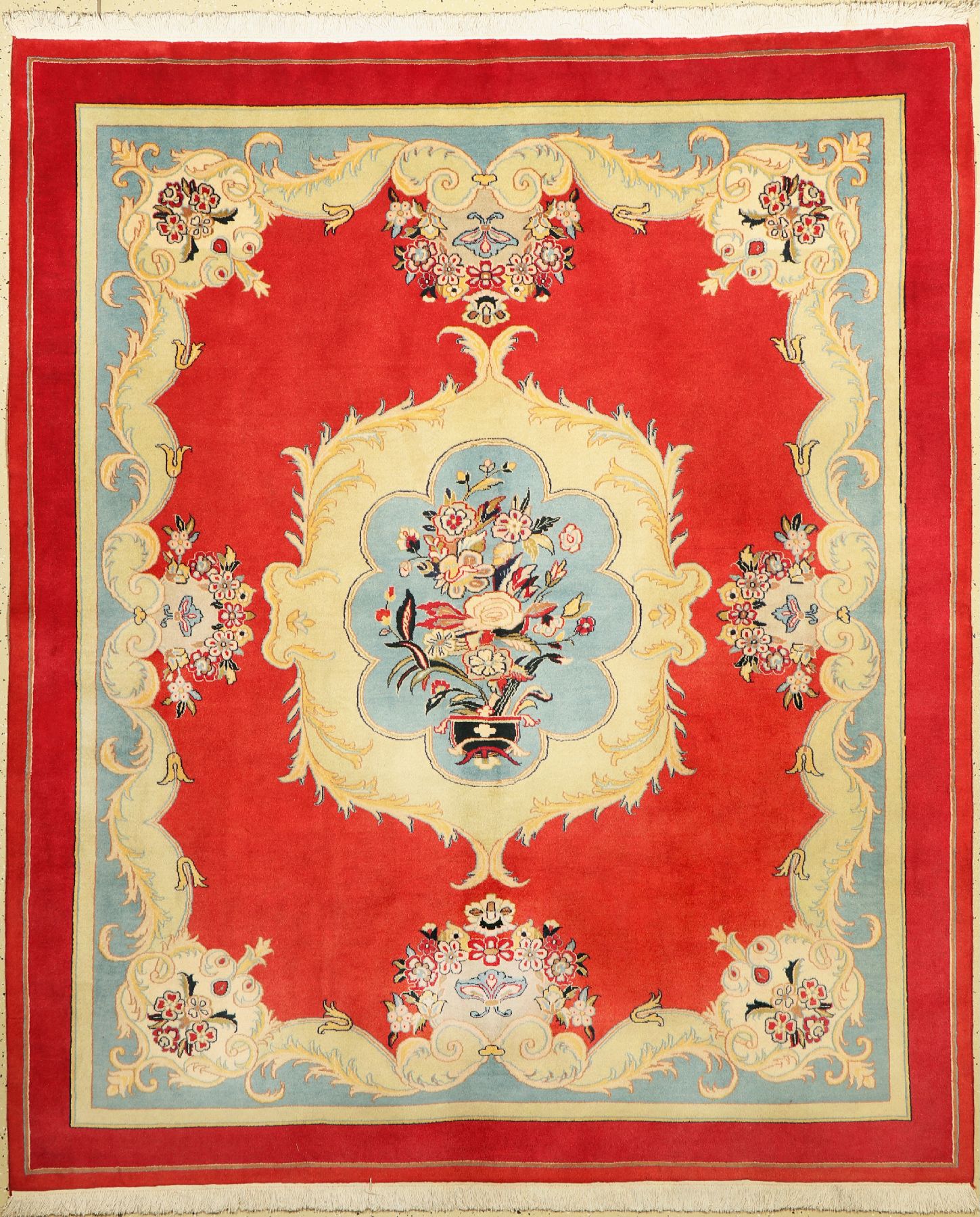 Täbriz fein(50 Raj), Persien, ca. 50 Jahre,Korkwolle, ca. 231 x 193 cm, ca. 500.000 Kn/qm, EHZ:(nahezu in perfektem Zustand)