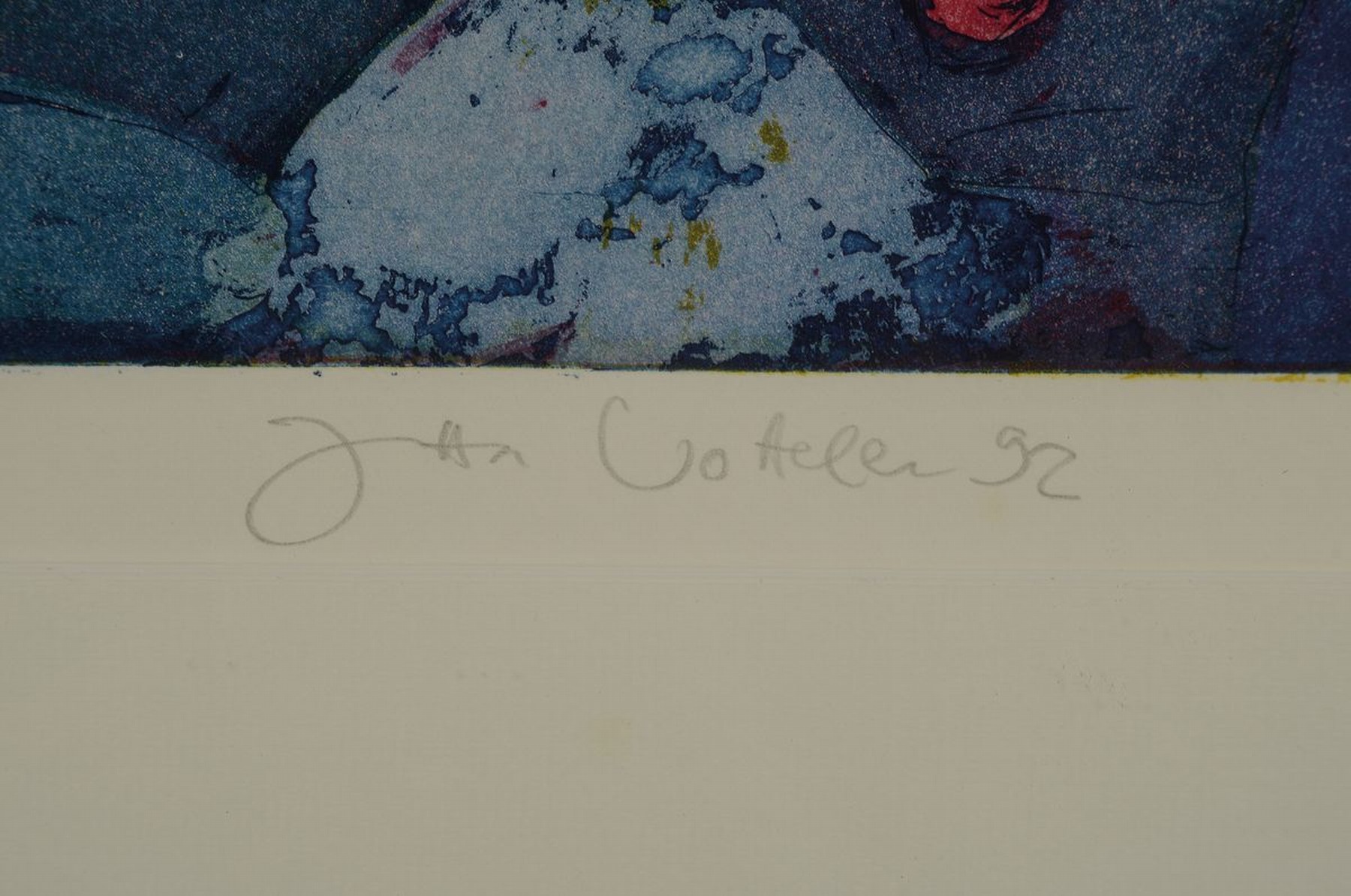 Detail a: Jutta Votteler, geb. 1959 in Ludwigshafen am Rhein, Wundersame Fahrt, Farbradierung, betitelt, handsigniert bez. e.a., ca. 53x44cm, PP,framed under ...