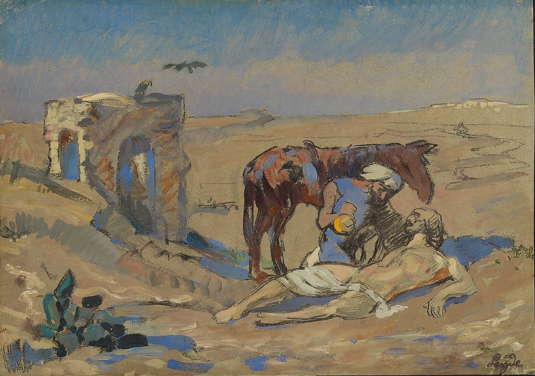 Kurt Leyde, 1881 Berlin-1941, Studium an der Akademie München bei Franz von Stuck und an der Akademie Königsberg bei Ludwig Dettmann, unternahm ...