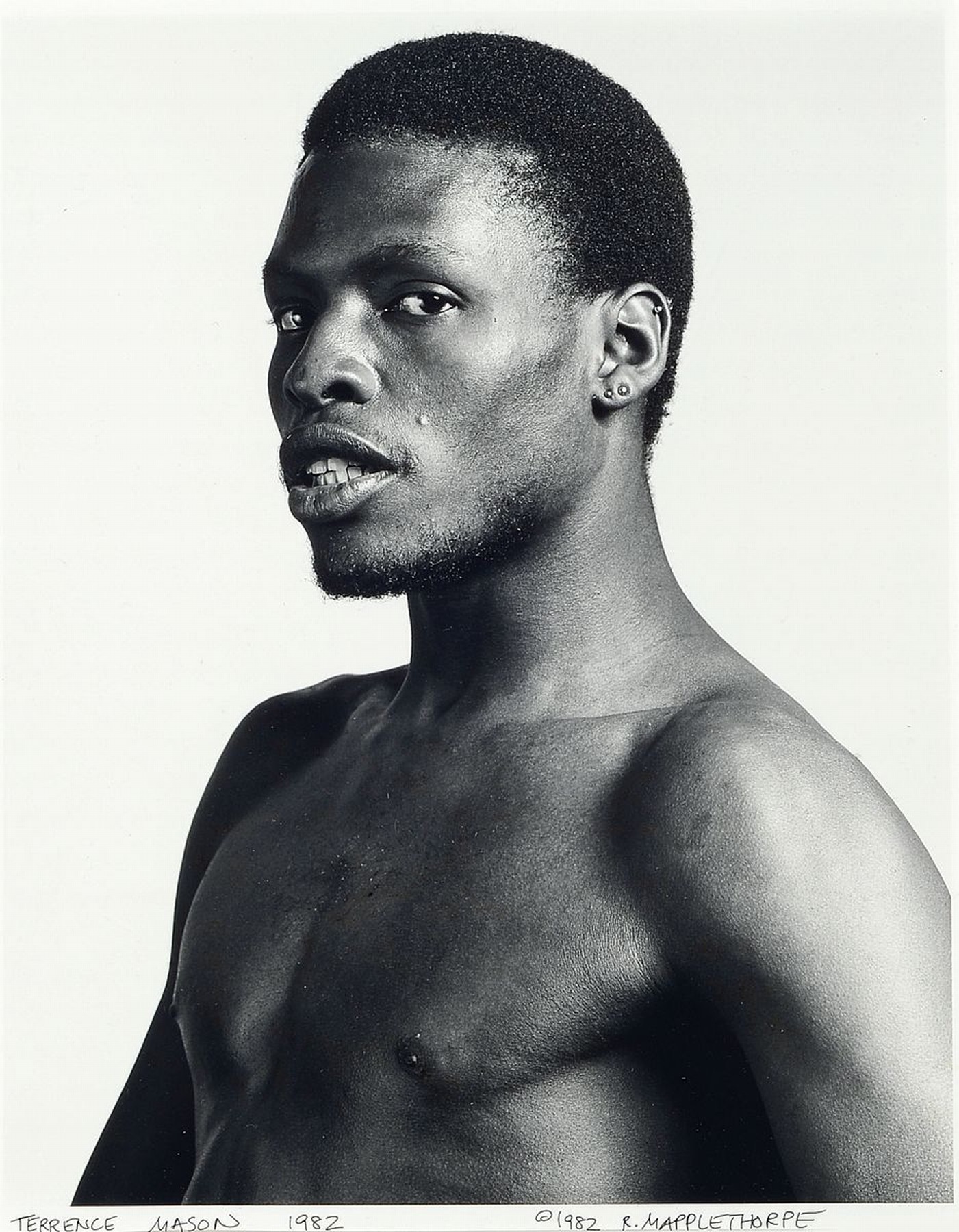 Robert Mapplethorpe, 1946-1989, Terrence Mason, 1982, Vintage Silbergelatine-print, in schwarzer Tinte handsigniert, datiert und betitelt, ca. ...
