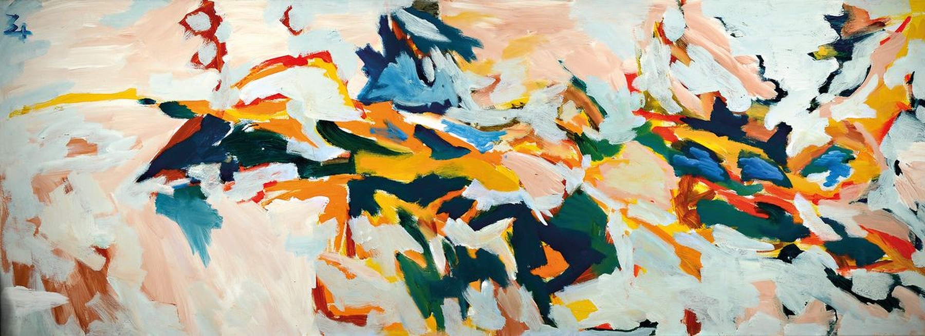 Manuel Thomas, geb. 1940, Tänzerin, Öl/Lwd, links unten monogrammiert , ca. 195x65cm, R.