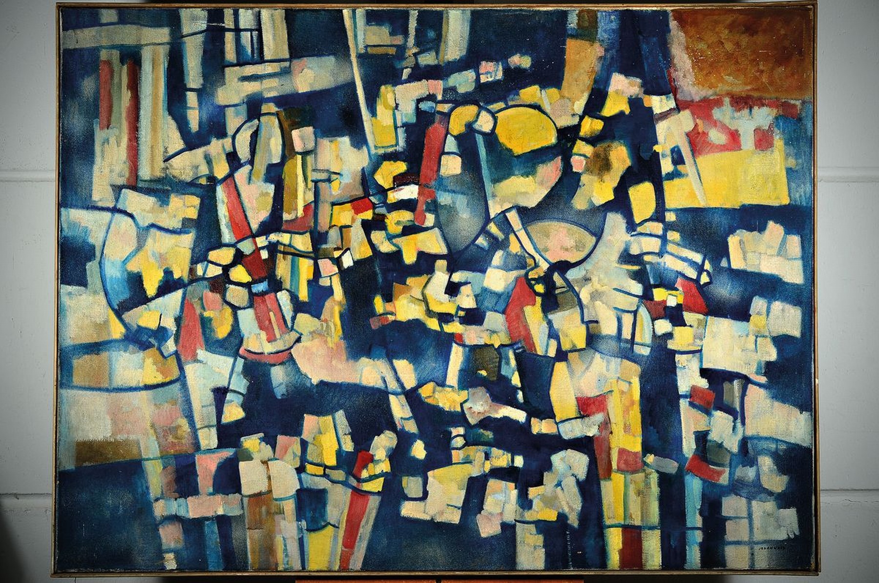 Detail k: Yves Jouannaud, 1924-1995, "Die Straße", Öl/Lwd, rechts unten signiert, ca. 99x130cm, kleine Oberflächenschäden, Reinigung empfohlen