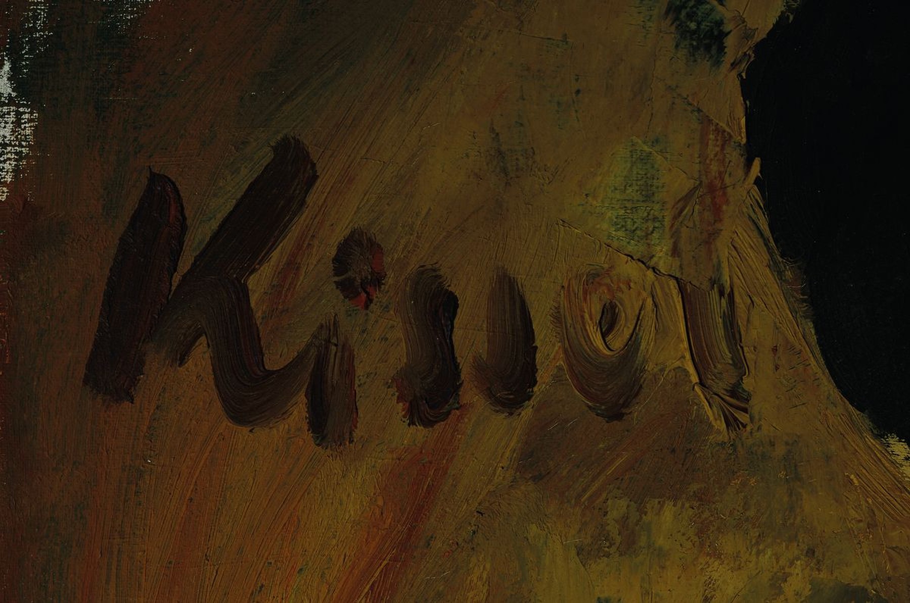 Detail a: Gernot Kissel, 1939-2008, sitzender weiblicher Akt, Öl/Lwd, links oben signiert und dat. 1985, ca. 100x80cm