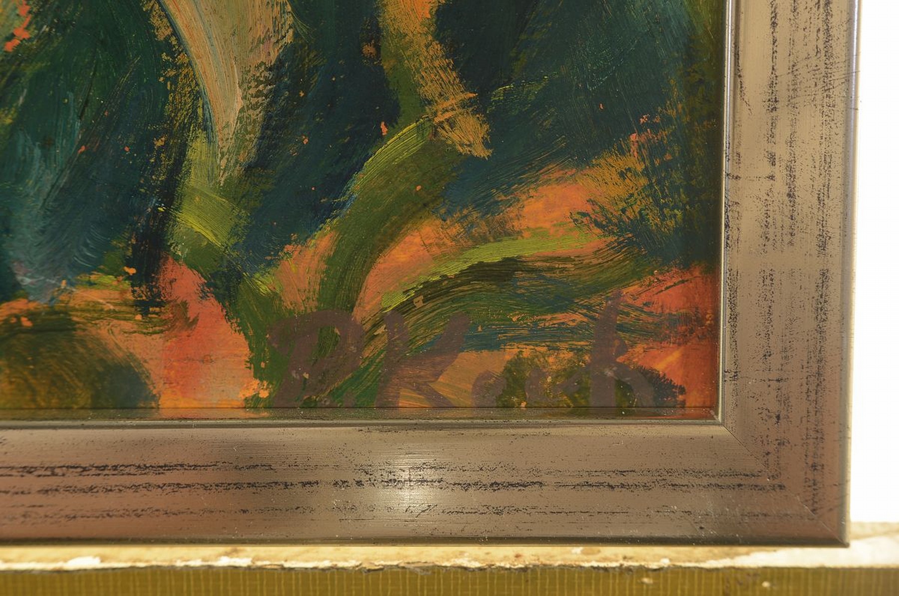 Detail a: Peter Koch, 1874-1956 Gimmeldingen, 5 Akte am Waldrand, Öl/Malkarton, rechts unten signiert, ca. 23x33cm, R. ca. 25x35cm