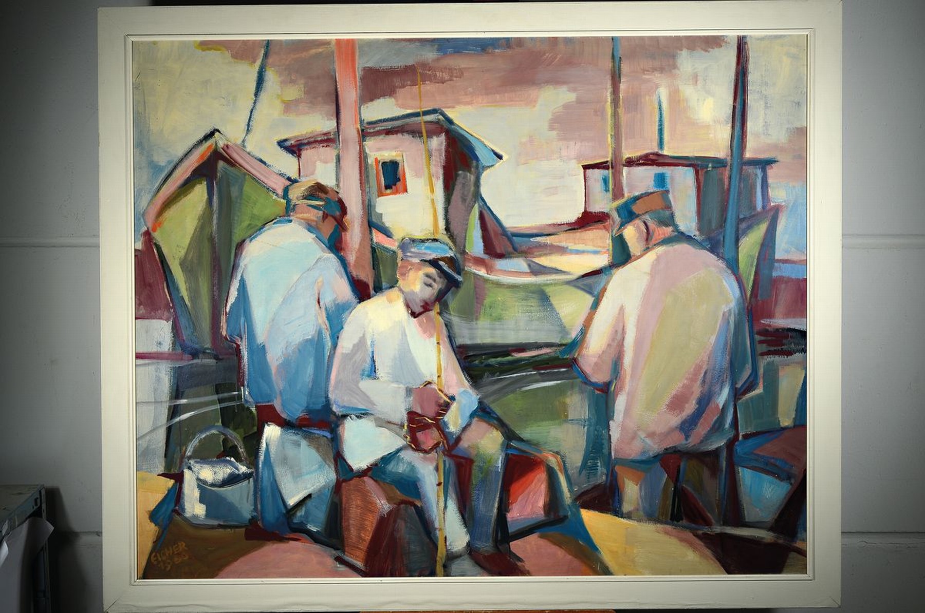 Detail k: Benno Eicher, 1910-1998 Ludwigshafen am Rhein, Studium in München, Mitglied der Pfälzer Künstlergenossenschaft, Gründungsmitglied der ...