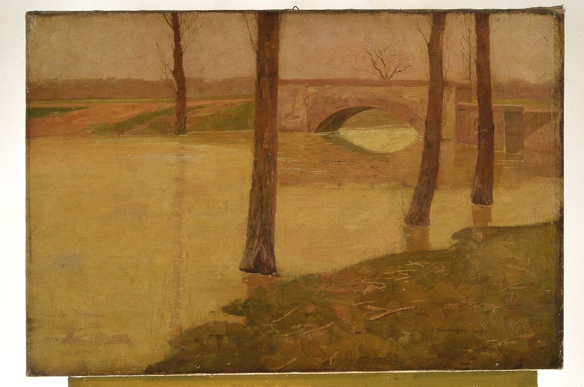 Detail k: Wilhelm Nagel, 1866 Mannheim-1945 Baden-Baden, Studium an der Akademie Karlsruhe, Meisterschüler von Ferdinand Keller, ab 1911 Professor und ...