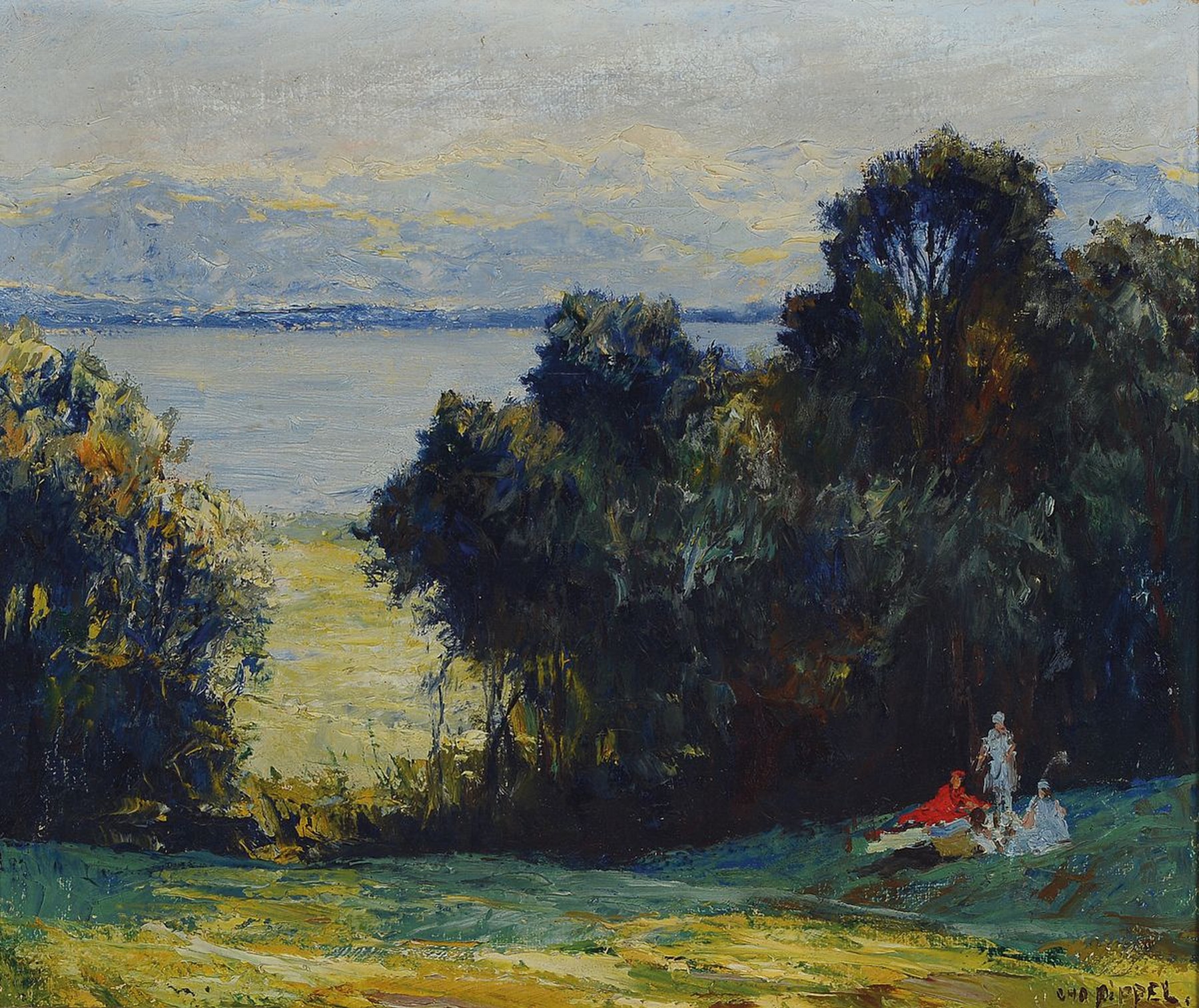 Otto Pippel, 1878 Lodz-1960 Planegg, Studium an den Akademien Karlsruhe und Dresden, stark beeinflusst vom französischen Impressionismus, hier: ...