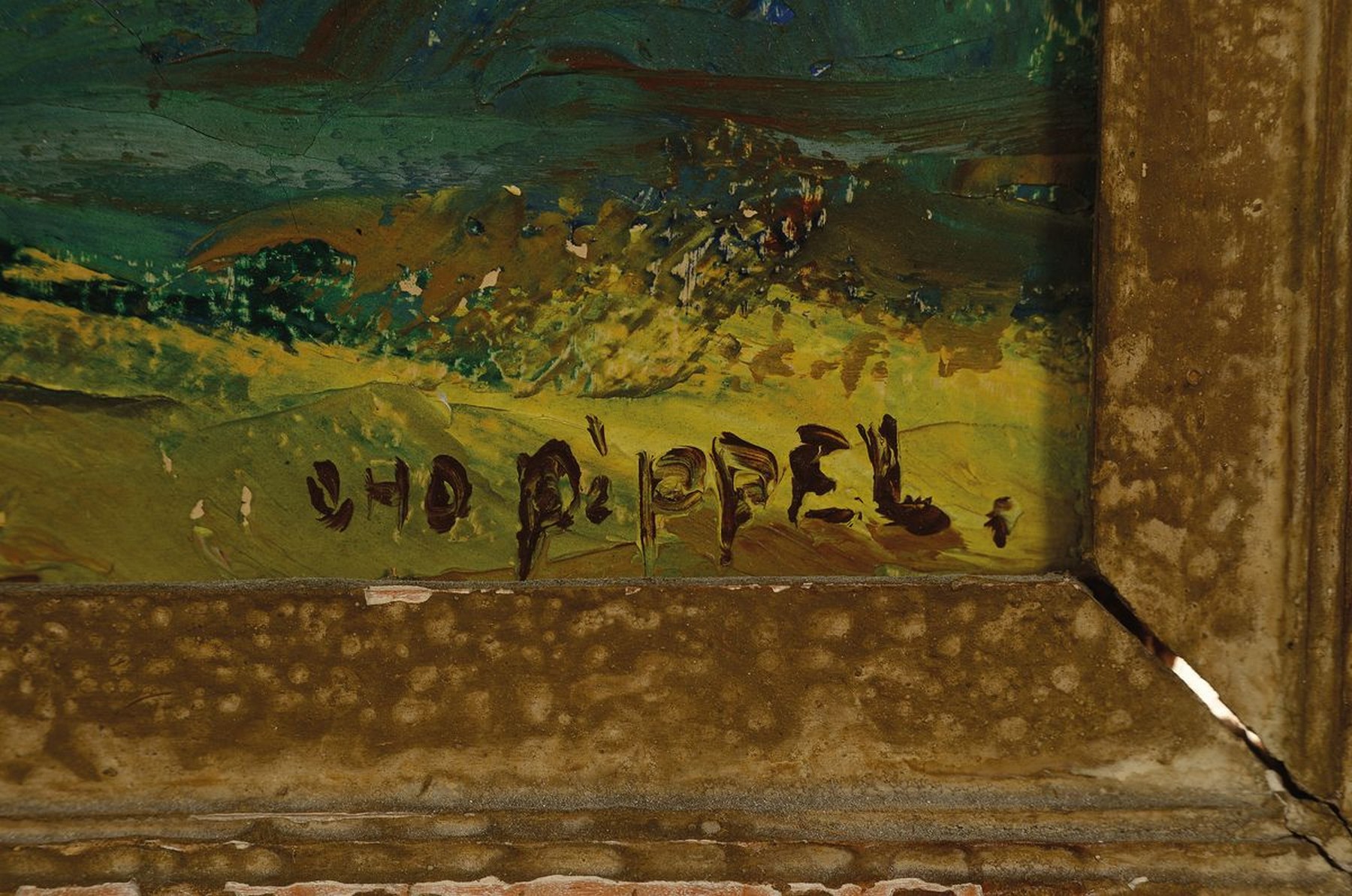Detail a: Otto Pippel, 1878 Lodz-1960 Planegg, Studium an den Akademien Karlsruhe und Dresden, stark beeinflusst vom französischen Impressionismus, hier: ...