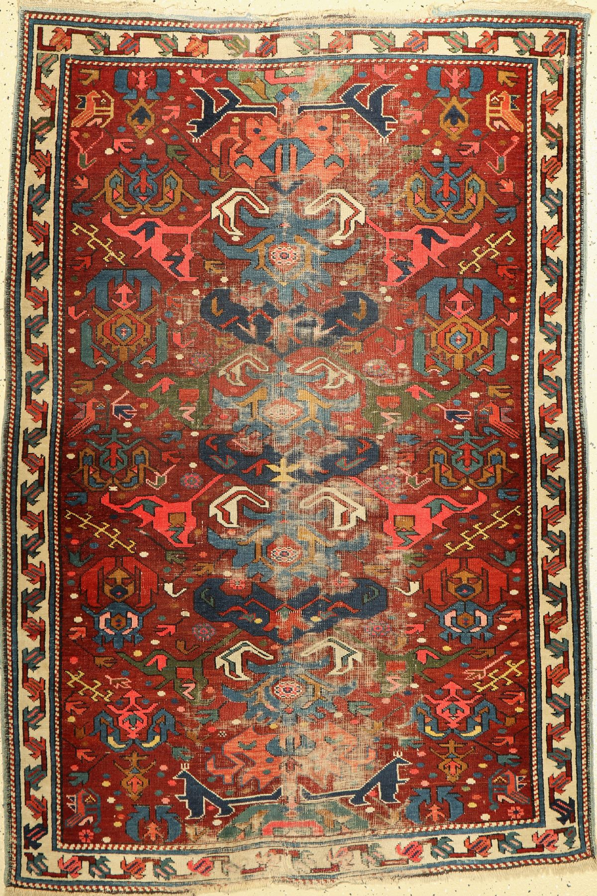 Antiker Kazak, Kaukasus, um 1900, Wolle aufWolle, ca. 170 x 114 cm, EHZ: 5