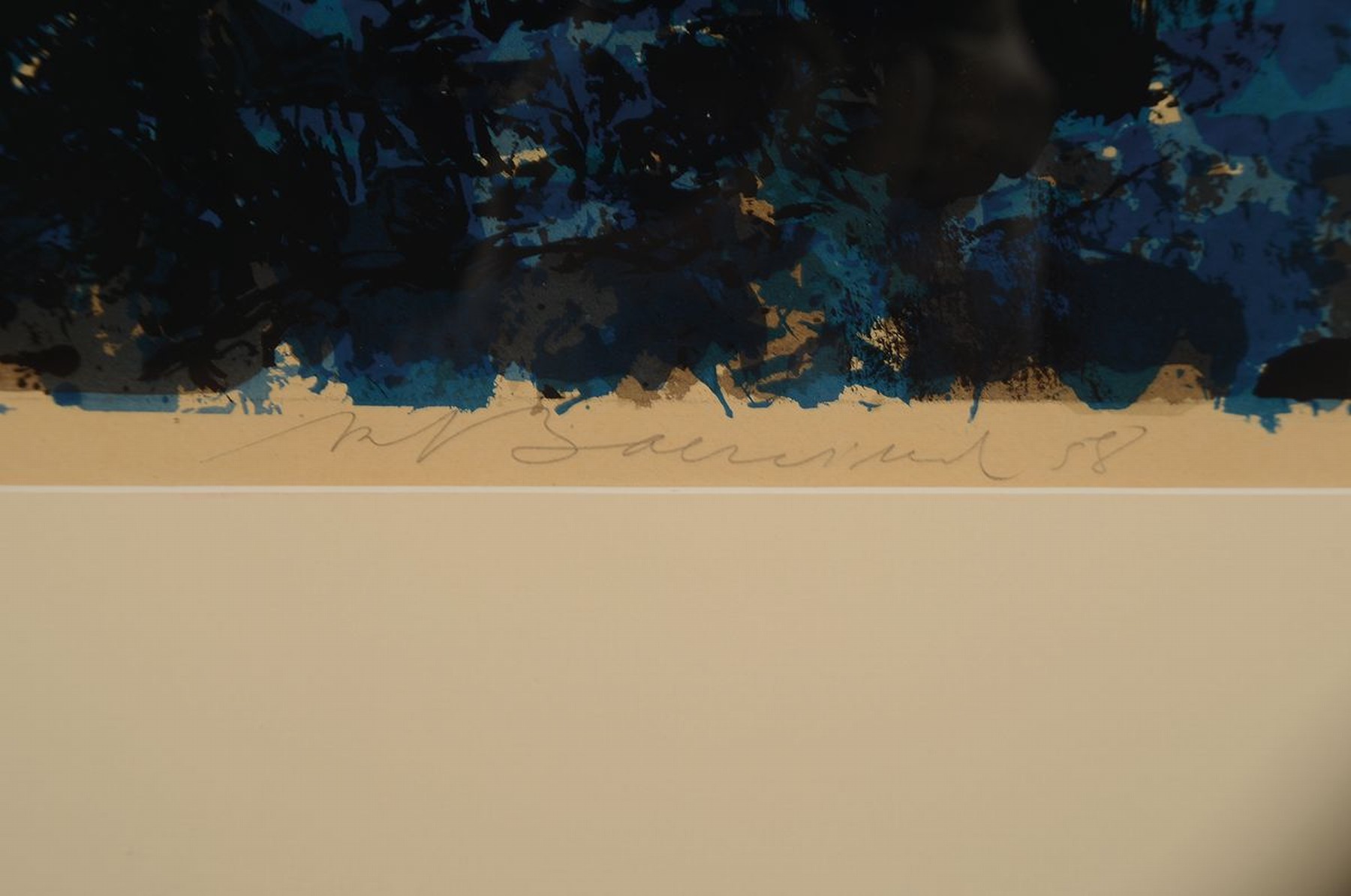Detail a: Rudi Baerwind, 1910-1982 Mannheim, Studium in Berlin, München und Paris, war Schüler von Fernand Leger, hier: Farblithographie, handsigniert und ...