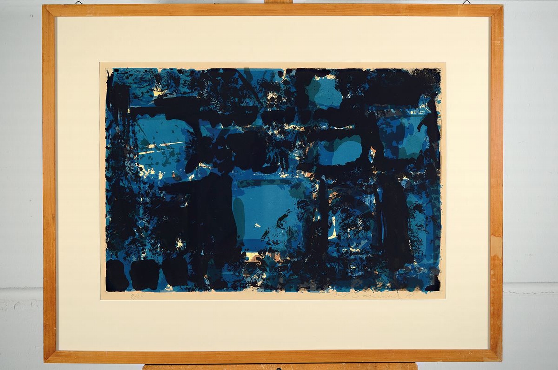 Detail k: Rudi Baerwind, 1910-1982 Mannheim, Studium in Berlin, München und Paris, war Schüler von Fernand Leger, hier: Farblithographie, handsigniert und ...
