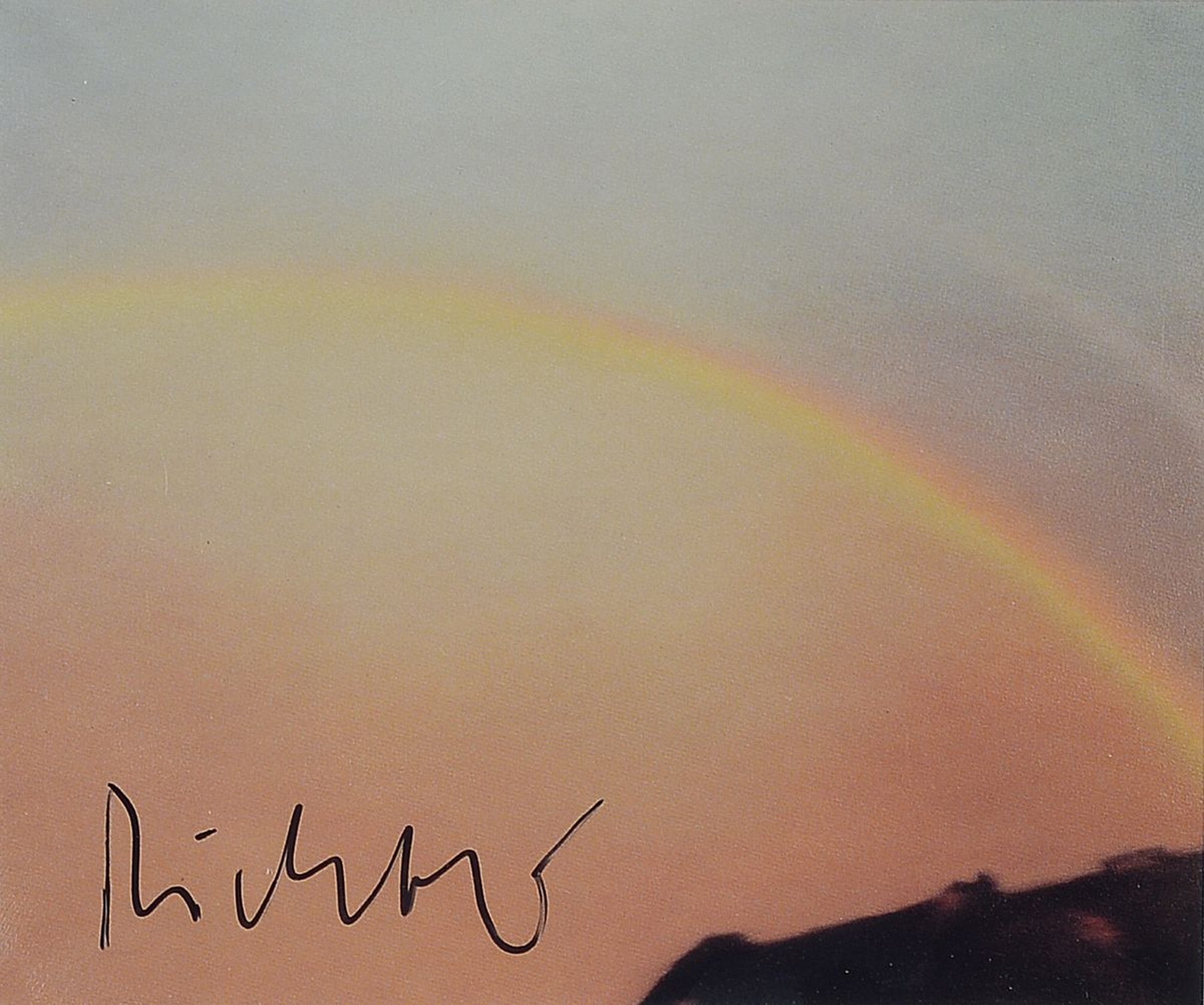 Gerhard Richter, geb. 1932, Postkarten Multiple, Farboffset, handsigniert, ca. 10x 15cm, PP, u.Gl., R. ca. 27x28cm