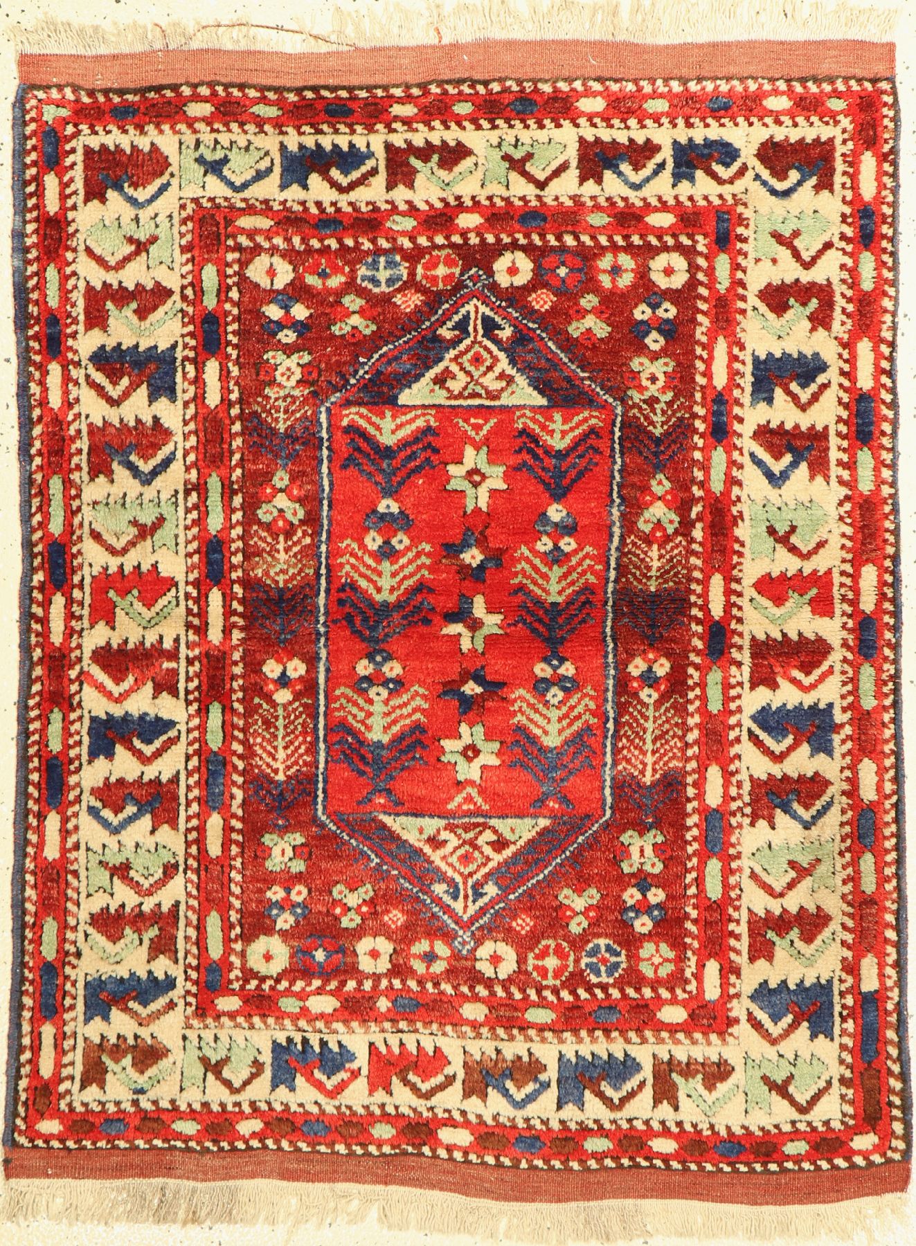 Bergama alt, Türkei, um 1950, Wolle auf Wolle, ca. 122 x 95 cm, EHZ: 2