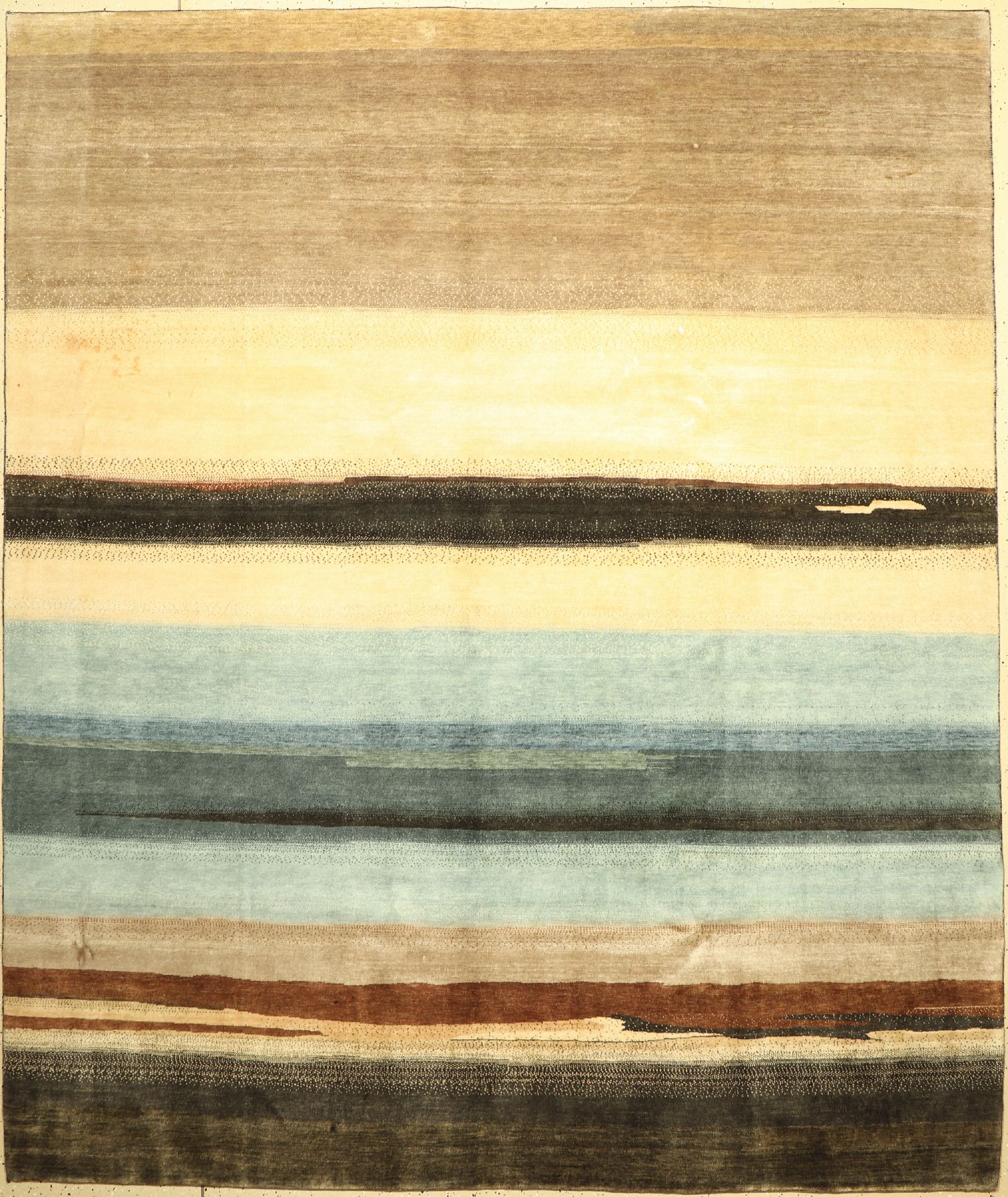 Gabbeh fein Loribaft, Indien, ca. 30 Jahre,Korkwolle, ca. 294 x 247 cm, Restaurierungsbedürftig, EHZ: 2