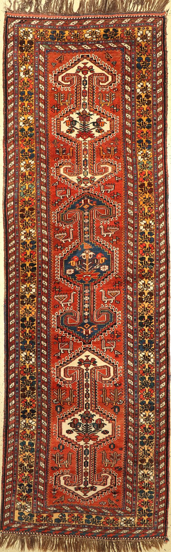 Ghaschgai alt, Persien, um 1960, Wolle auf Wolle, ca. 350 x 110 cm, EHZ: 2