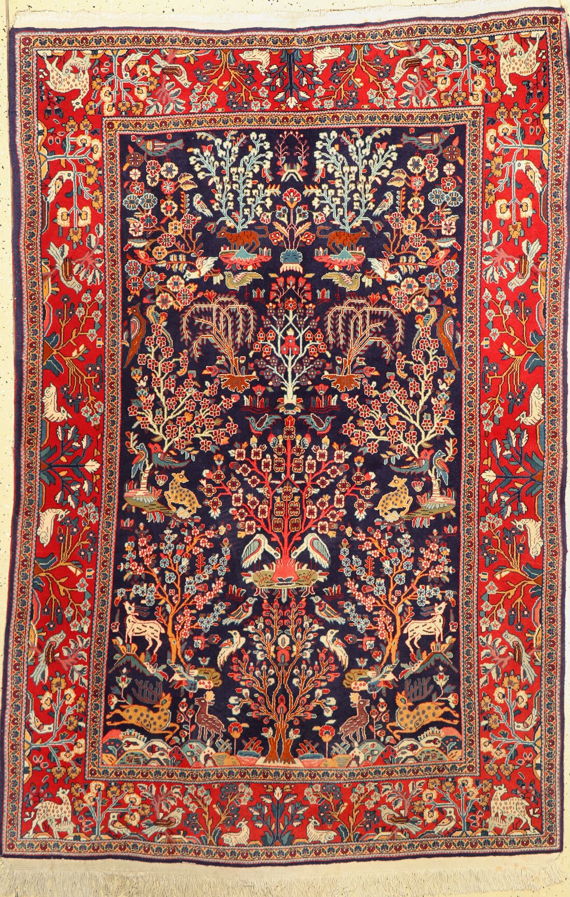 Sarogh fein, Persien, um 1960, Korkwolle, ca. 208 x 137 cm, EHZ: 2